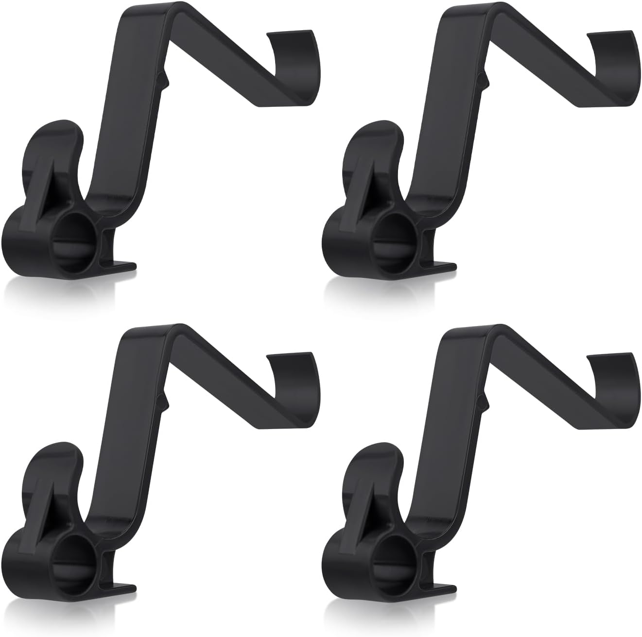 4Pcs Hooks for VW California, Hooks with Multifunctional Eyelet for VW California Beach Ocean Coast Comfortline T5 T6 T6.1 VW California Accessories (Black)