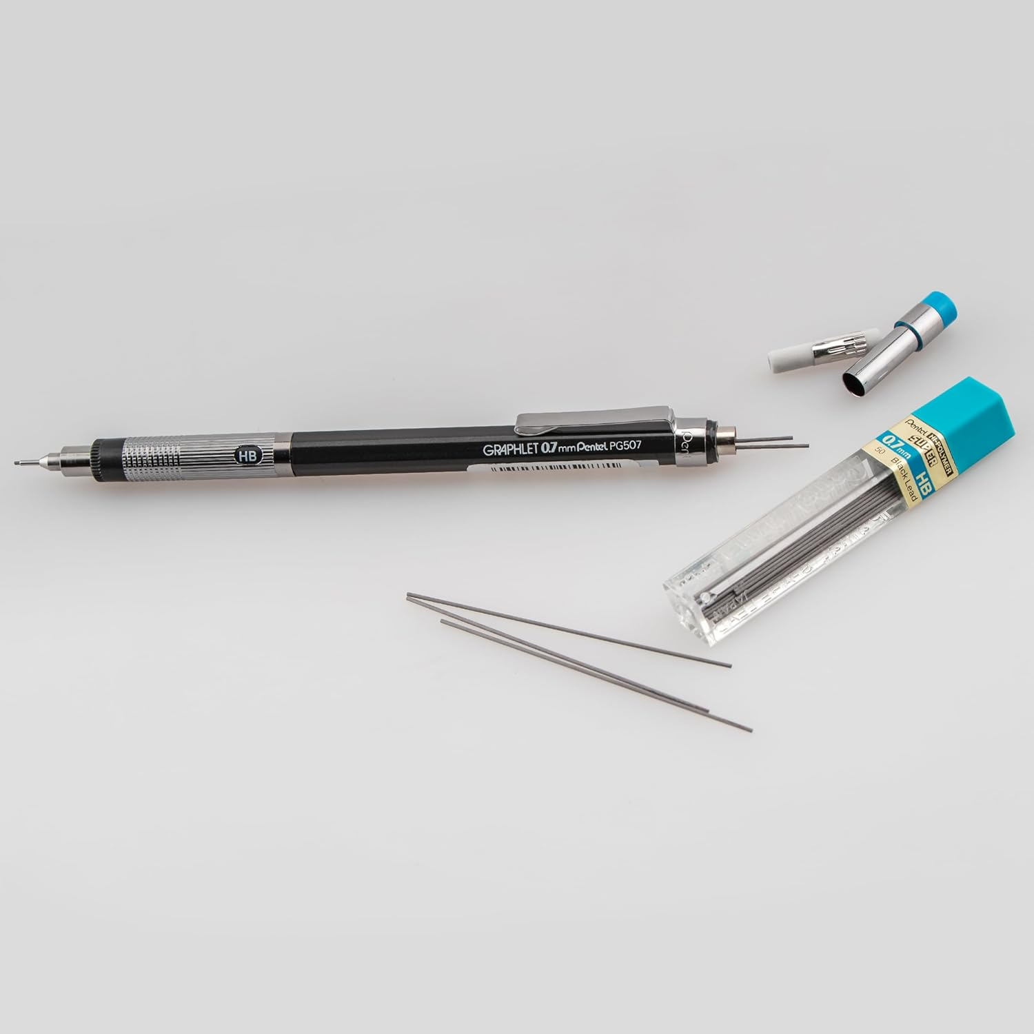 Pentel&reg; Eraser Refills for Mechanical Pencils, White, Pack of 12 image number 4