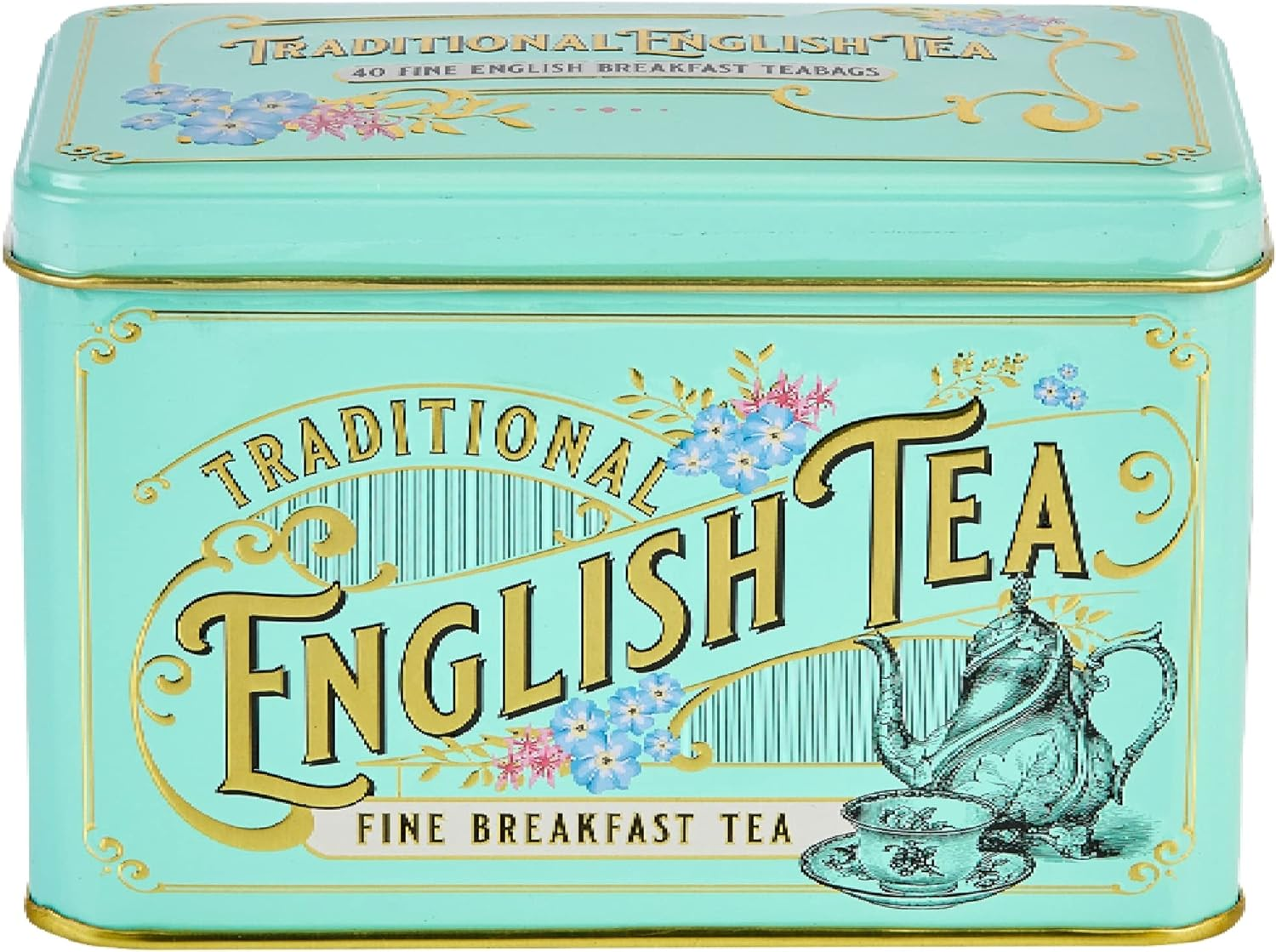 New English Teas Vintage Victorian Tea Tin with 40 English Breakfast Teabags image number 6