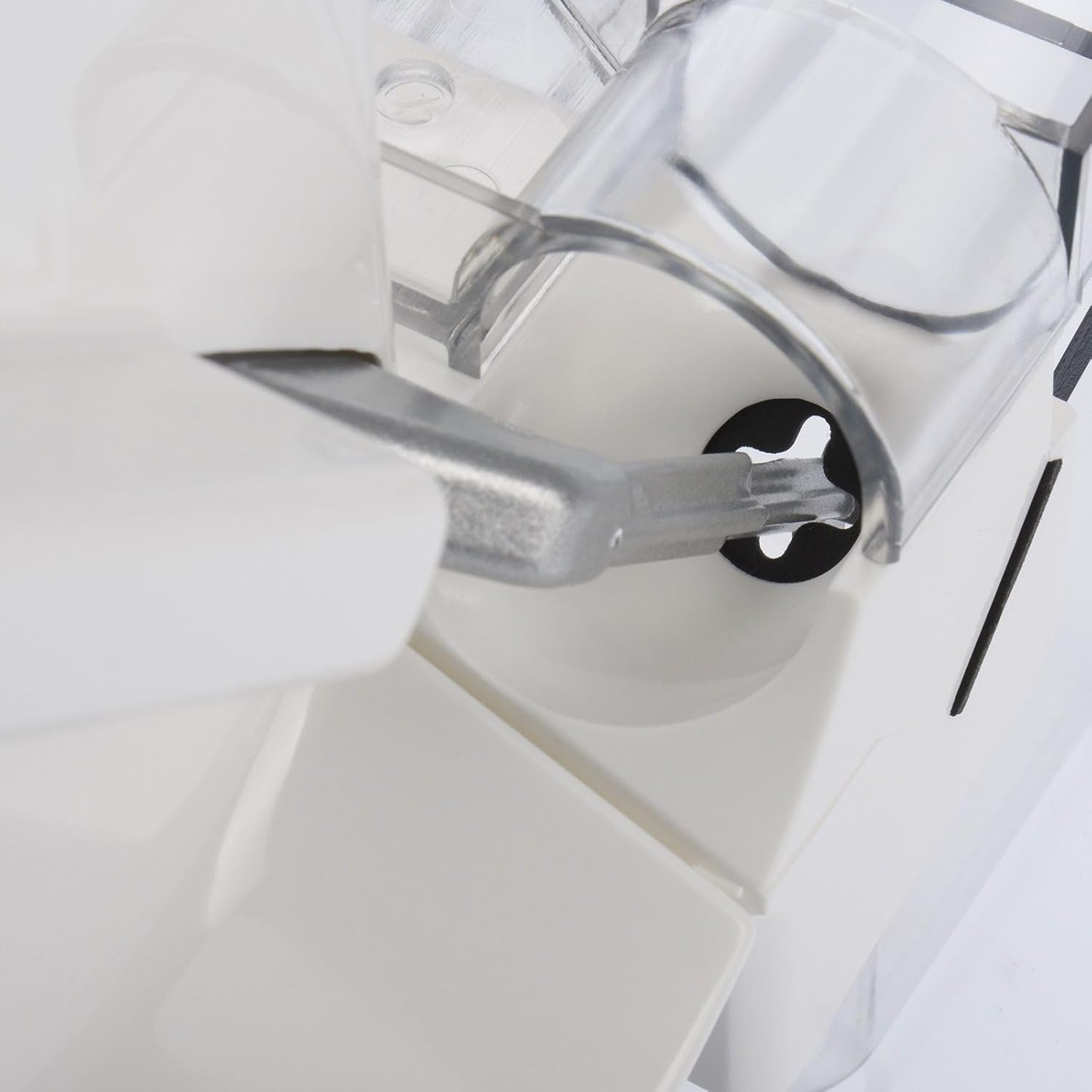 Westmark Cherry Double Pitter and Plum Piter, Combination Corer, Extra Fast: for 2 Cherries at Once, Height: 32.5 Cm, Plastic/Stainless Steel/Aluminium, Stone Mat, White/Silver, 40602260 image number 2