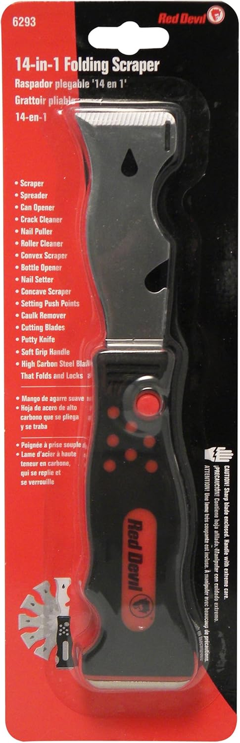 Red Devil 6293 Folding 14 in 1 Painters Tool image number 1