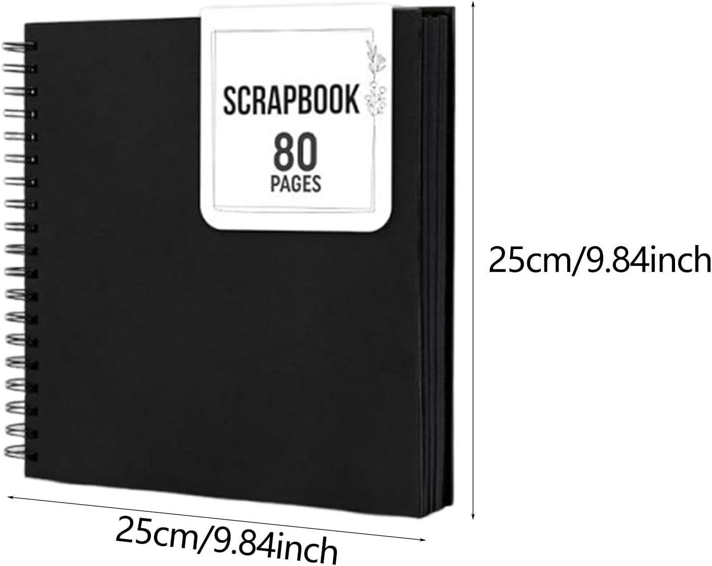 Scrapbook Photo Album DIY Photo Keepsake Album Wedding Anniversary Scrapbooks Albums Book, Black