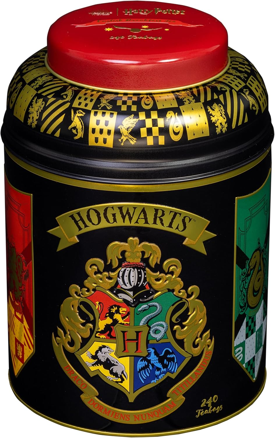 New English Teas Harry Potter Hogwarts House Crest Tea Caddy with 240 English Breakfast Teabags image number 5