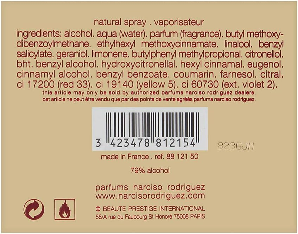 For Her Rose Musc by Narciso Rodriguez Eau De Parfum Intense Spray 100Ml