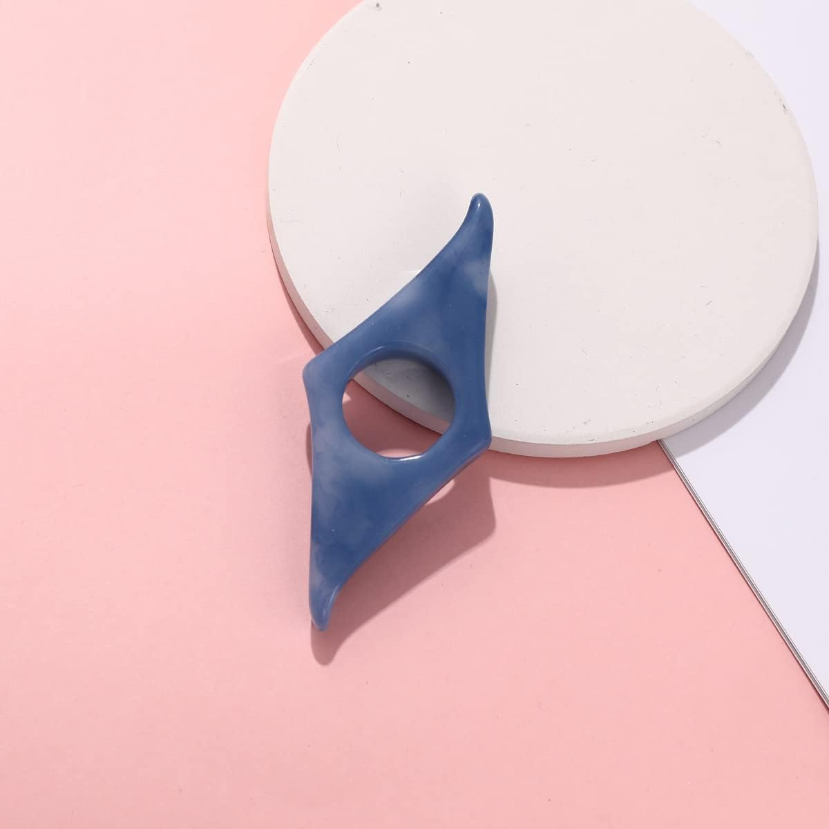 Roczential 3 Pieces Book Page Holder, Thumb Book Page Holder Resin Thumb Bookmark Personalized Thumb Reading Ring for Reading in Bed Teachers Readers Book Lovers Gifts Literary (3 Color) image number 4