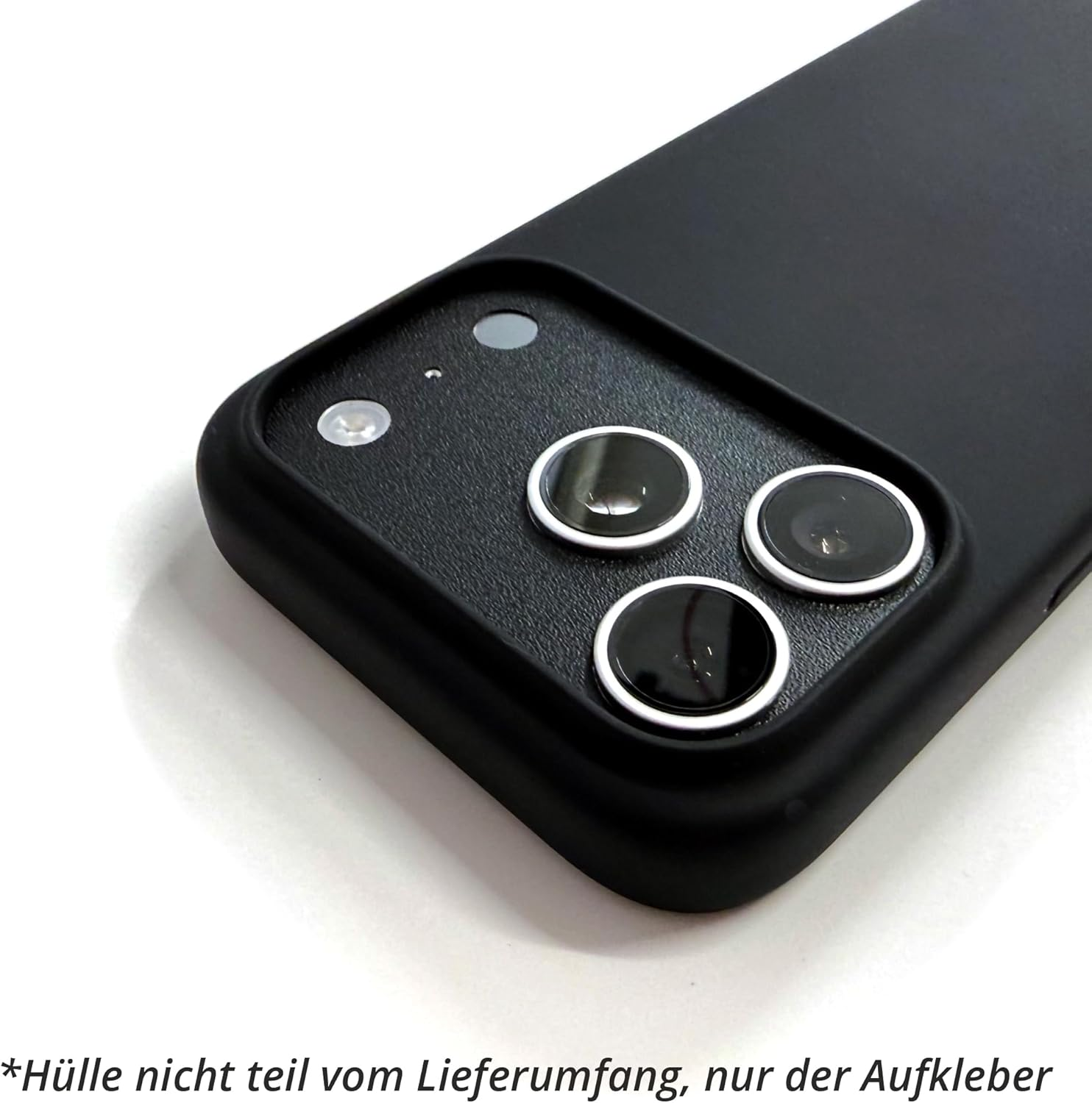 Sticker for Iphone 17 Pro Max Camera Plateau - Thick Vinyl Skin to Cover Case Cut-Out & Protect Aluminium (Iphone 17 Pro Max Platform Sticker, Matte Black/Rough) image number 1