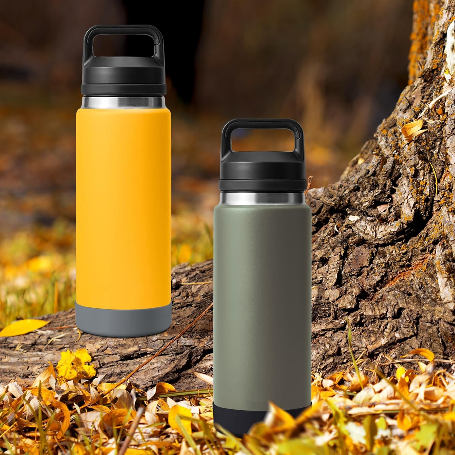 Water Bottle Boot, Compatible with Owala, Yeti, for Stanley Water Bottle Accessories, Sleeve Cover for Owala Freesip 32Oz, Yeti 26Oz, Anti-Slip Silicone for Stanley 36Oz Accessory - Nordicblue image number 4