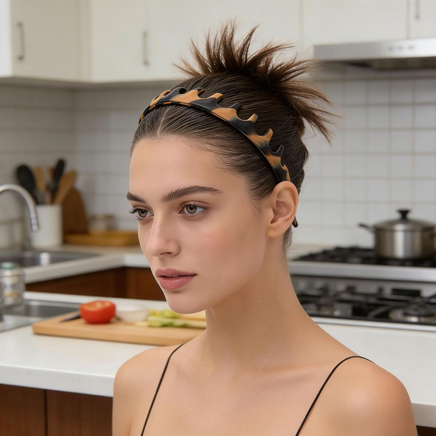 Xanthelle Hair Band, Pack of 2 Women'S Zigzag Headband for Headband Girls image number 3