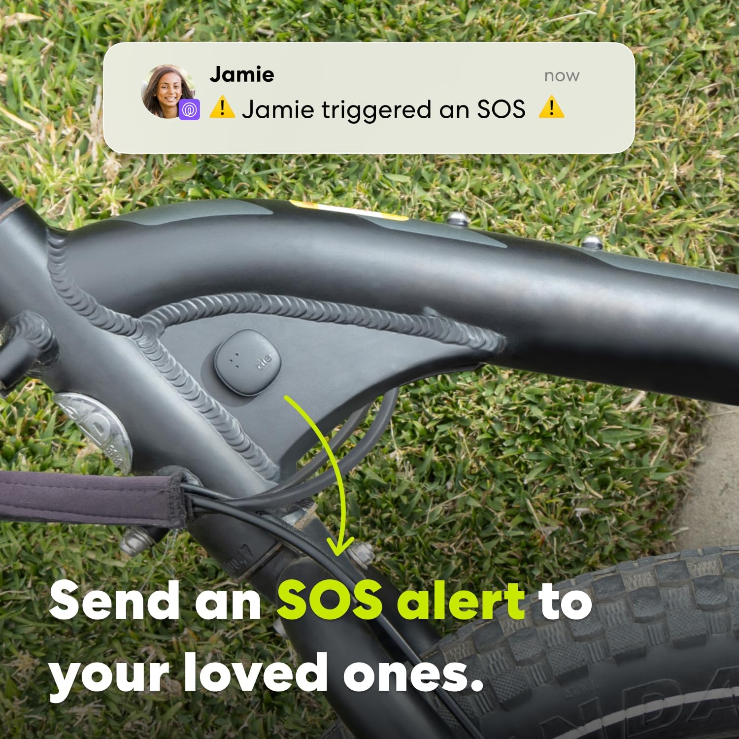 Tile by Life360 Sticker (2024) - Small Bluetooth Tracker, Remote Finder and Item Locator for Bikes, Glasses and More. Both Ios and Android Compatible. Phone Finder. 1-Pack (Black)