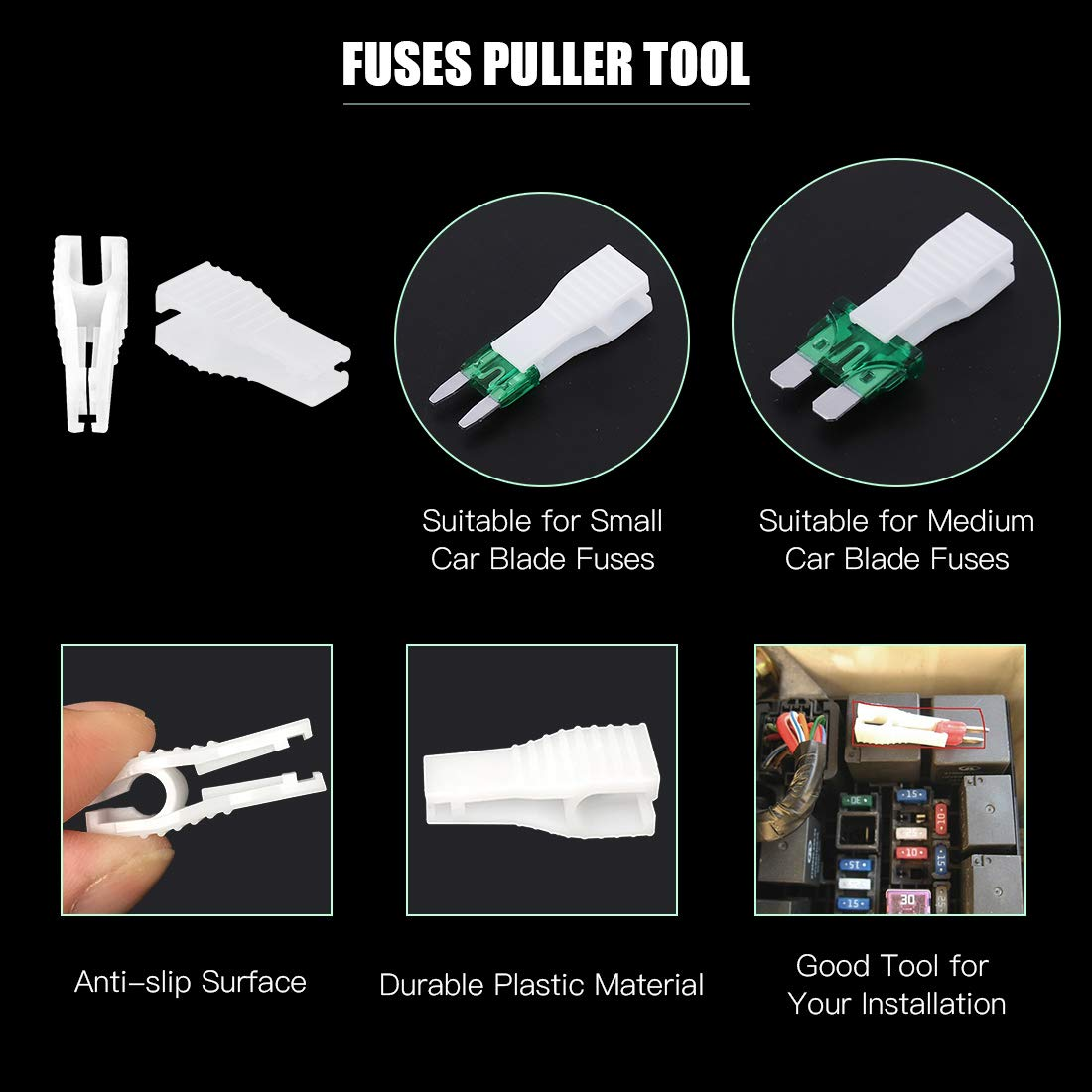 Keadic 252Pcs Car Fuses Assortment Kit, Automotive Assorted Fuses - 5A 7.5A 10A 15A 2, Blade Fuses Automotive Assorted Standard Auto Car Truck Blade Fuses Set for Truck Marine Auto Accessories image number 3