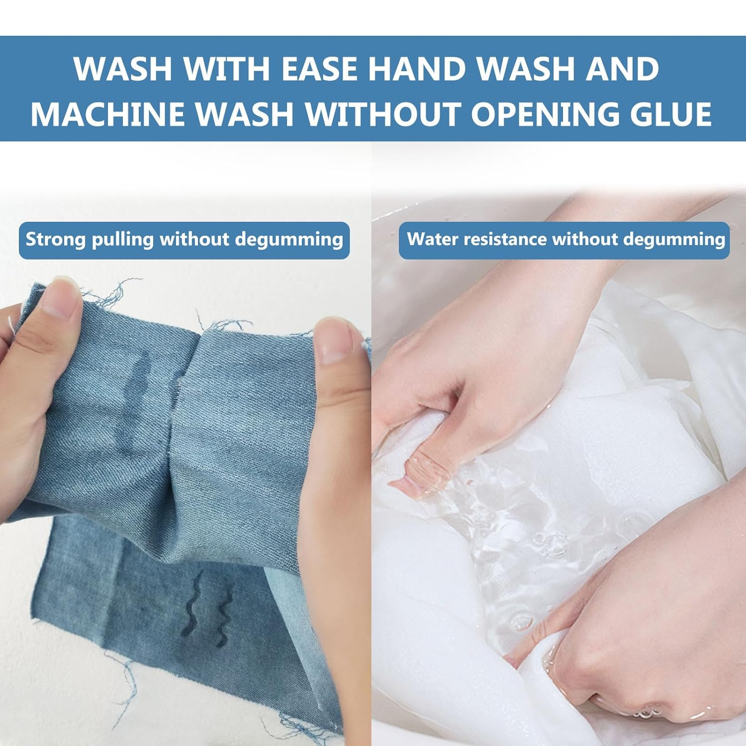 120Ml Fabric Glue for Clothes, No Sew Solution Waterproof Material Glue for Fabric, Fabric Glue for All Fabrics, Cotton, Flannel, Denim, Polyester, Doll Repair, 24 Hours Dry image number 3