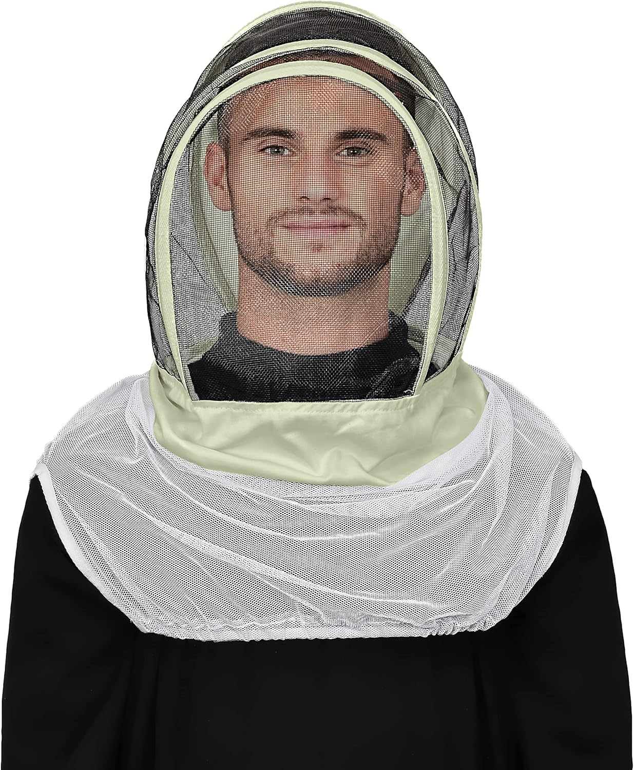 Humble Bee 211 Polycotton Beekeeping Veil with Fencing Hood, Olive