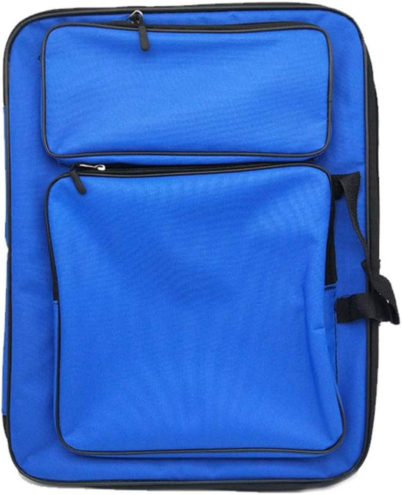 Waterproof Art Carry Case - A3 Art Portfolio for Kids & Students, Portable Drawing Board Bag, Artist Folder Tote, Sketchbook Storage with Shoulder Strap, Pink