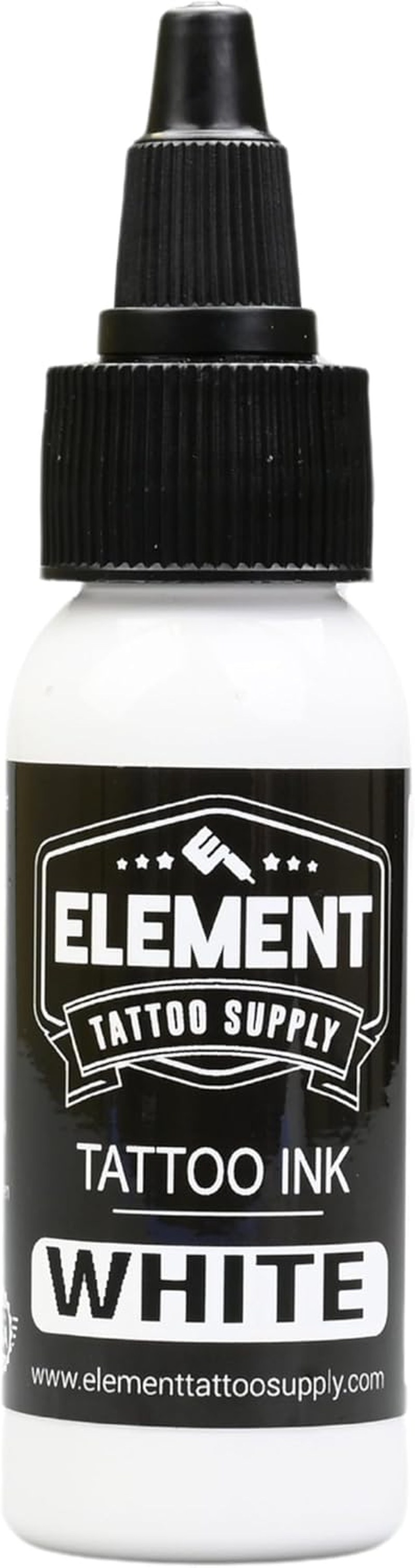 Element Tattoo Supply Tattoo Ink Set Black White Professional Solid Color for Human Skin Tattooing, Outlines, Shading, Blending, Mixing Color Supply for Artists 1Oz Bottle image number 3