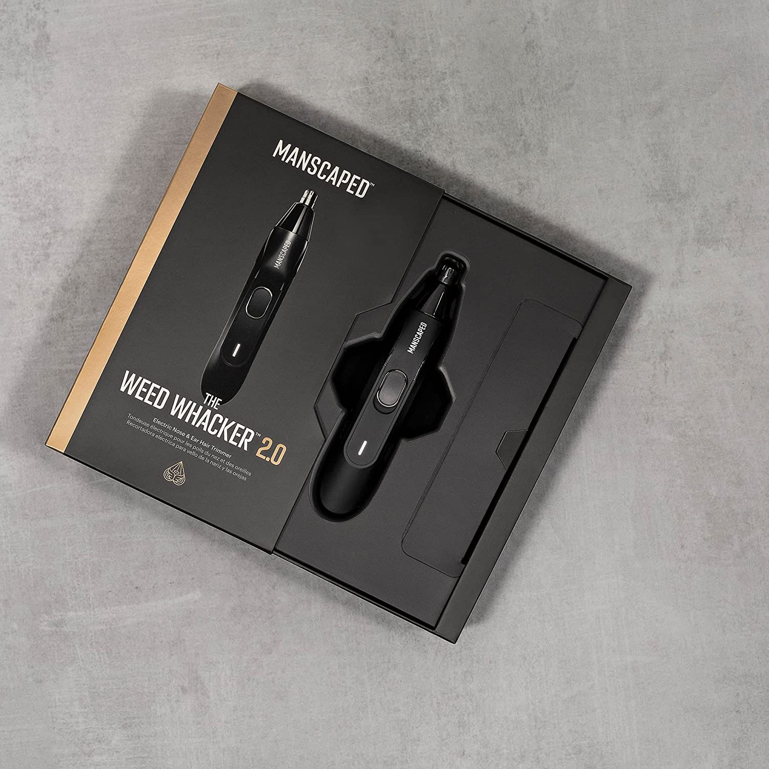 MANSCAPED&reg; Weed Whacker&reg; 2.0 Electric Nose & Ear Hair Trimmer &ndash; 7,000 RPM Precision Tool with Rechargeable Battery, Wet/Dry, Easy to Clean, Improved Stainless Steel Replaceable Blade image number 3