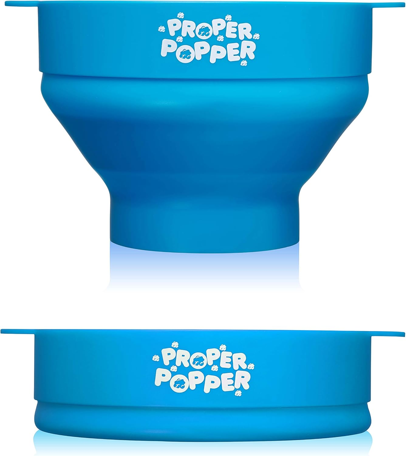 Proper Popper the Original Microwave Popcorn Popper, Silicone Popcorn Maker, Collapsible Bowl BPA Free & Dishwasher Safe - (Turquoise)