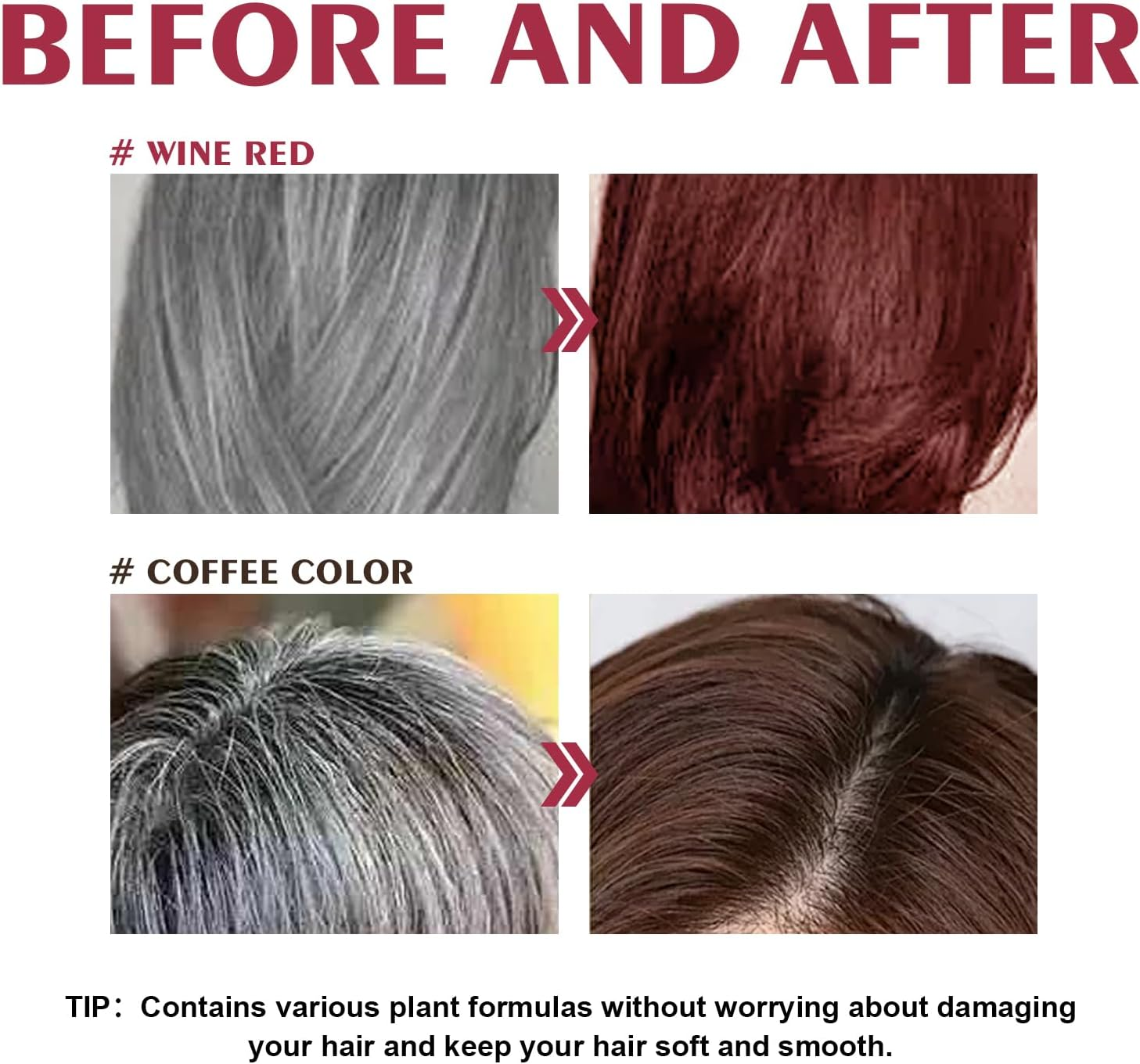 Hair Dye Shampoo Quick Coloring and Moisturizing Formula for Soft and Shiny Hair Easy Use for Personalized Color Needs (Grey) image number 5