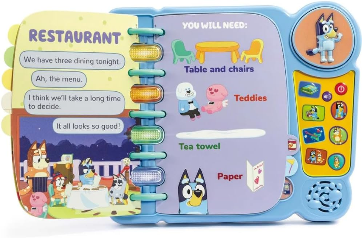 Vtech Bluey'S Book of Games - Pretend Play Interactive Book - 541203 - Multicoloured image number 3