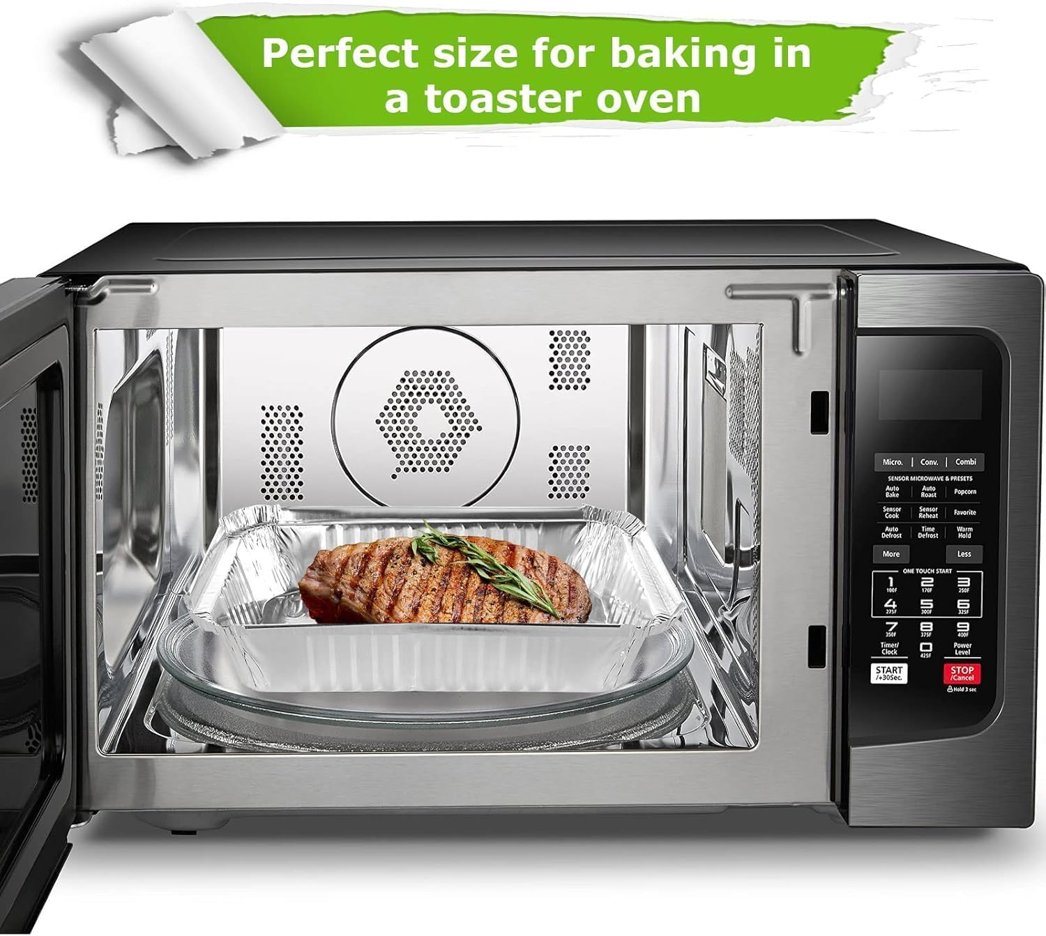 50-Pack Aluminum Pans with Lids, Capacity Foil Food Containers with Lids, 50 Pans and 50 Cardboard Covers, Disposable Tin Foil Pans for Baking, Meal Prep and Freezer, Takeout