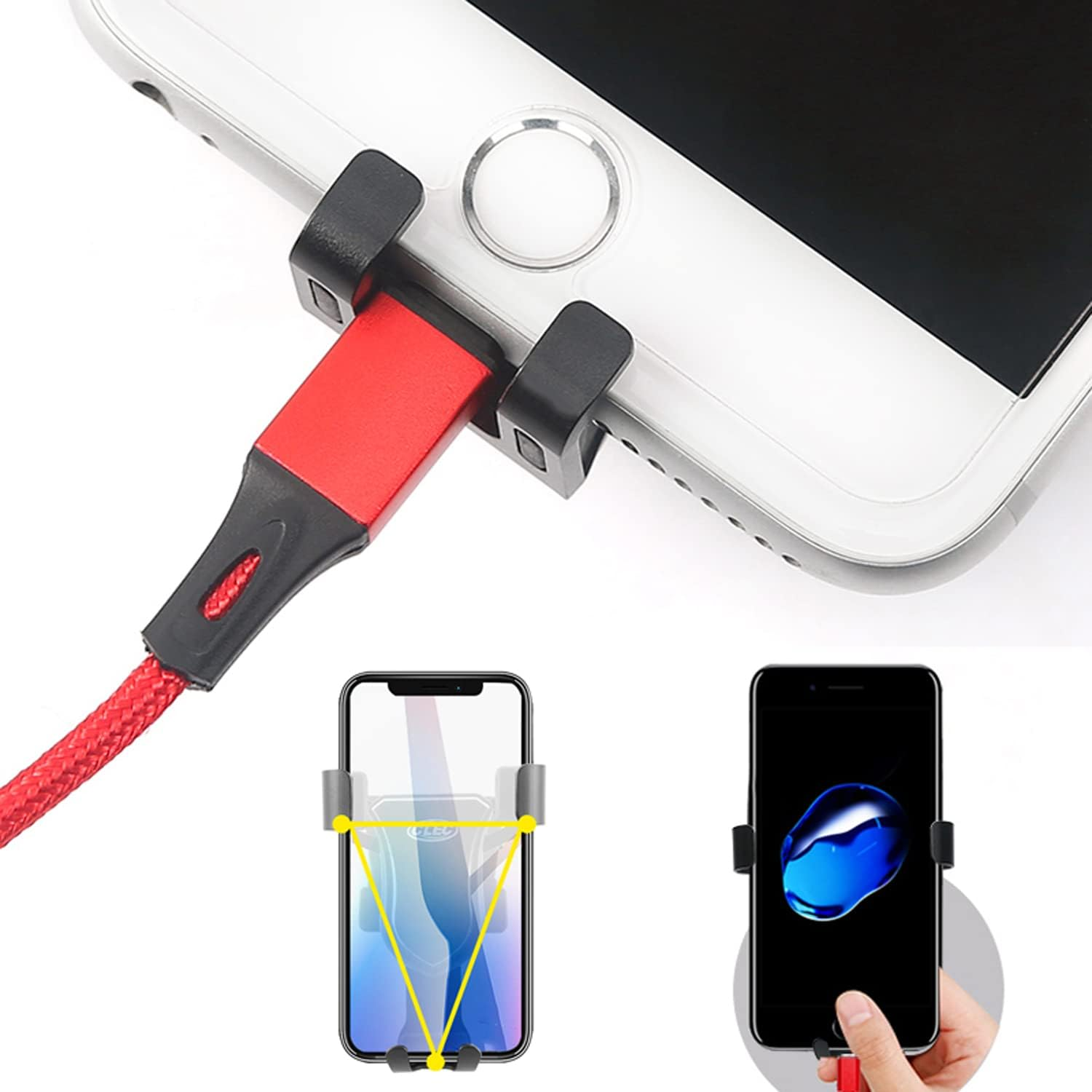 Itrims Car Phone Holder for Land Rover Discovery 4 LR4 2010-2016 Dashboard Mount Cell Phone Cradles Adjustable Phone Stand Holder Universal Compatible with Most Smartphones (Black)