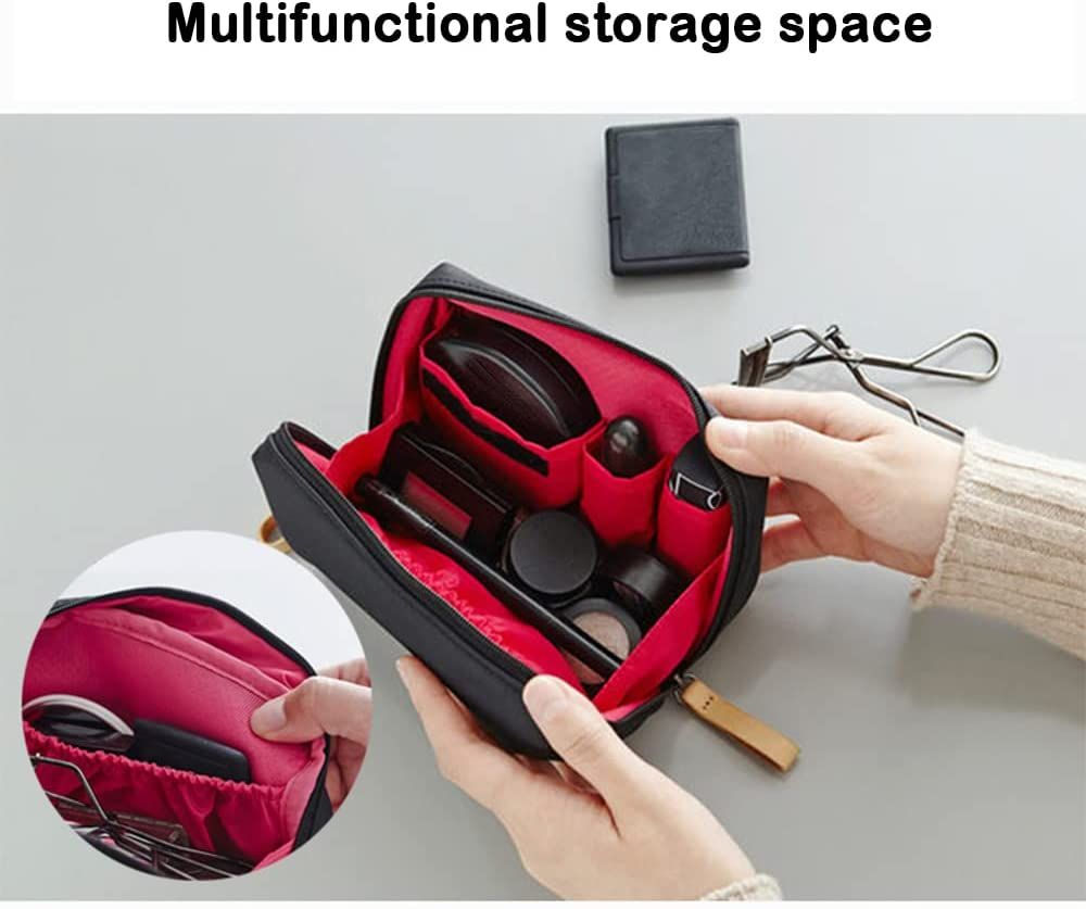 Small Beauty Bag for Purse Travel Handy Makeup Pouch for Women Girls Bag Travelling Small Travel Clutch Cosmetic Storage Pouch for Women Girls Bag image number 3