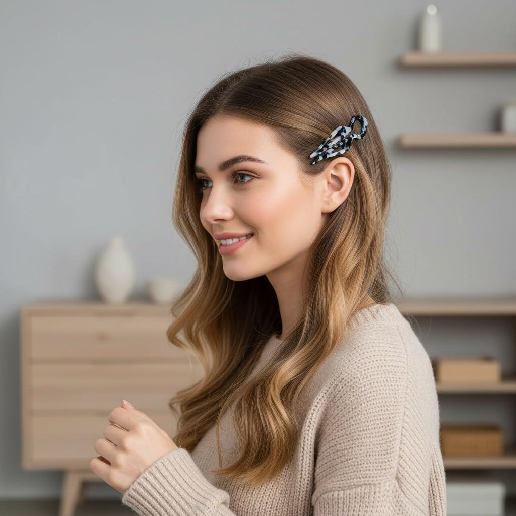 3PCS French Hair Pins for Women, U-Shaped Cellulose Acetate Hair Sticks, Non-Slip Durable Hair Forks for Bun & Updo Styling, Elegant Hair Accessories (Leopard Beige) image number 5