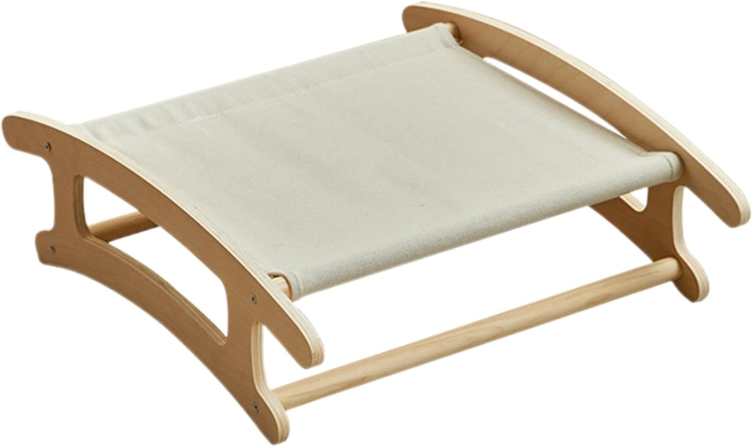 Raised Cat Bed, Removable Wooden Cat Hammock, Lightweight Space-Saving Pet Bed, Indoor Cats Hammock Bed for Playing, Climbing, Relaxing image number 2