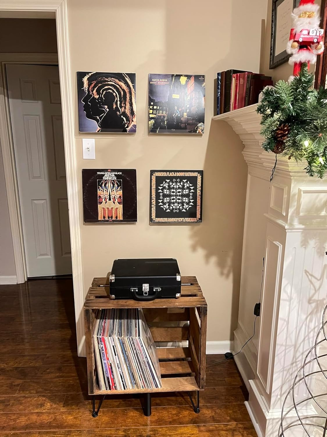 Acrylic Record Album Holder Shelves, 3.94 Inchclear Acrylic Album Record Holder Display Shelf, Vinyl Record Shelf Wall Mount, Display Your Daily LP CD Collection image number 1