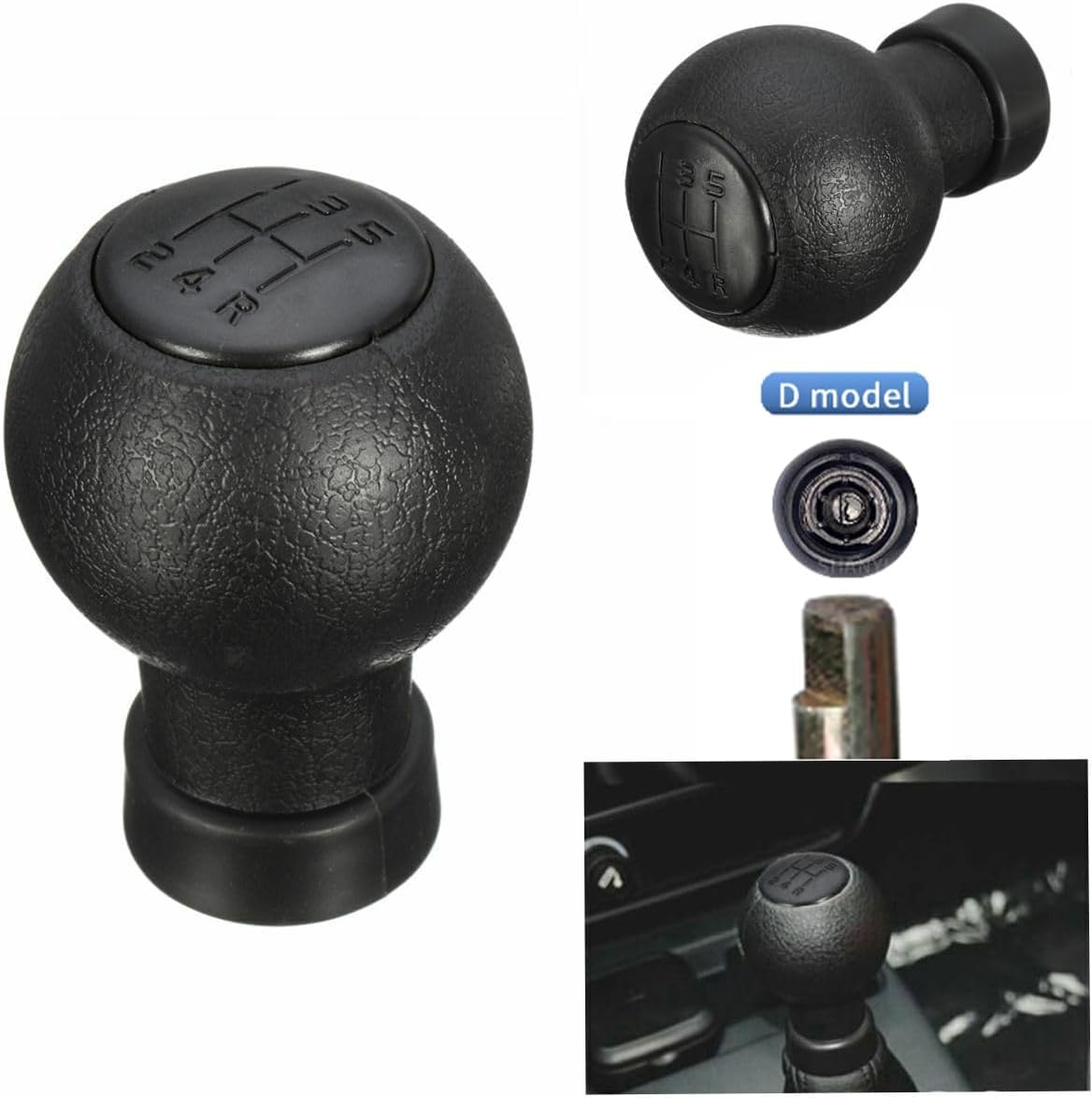 AIMALL Elegant 5-Speed Gear Shift Knob for Suzuki Swift 05-10, SX4 07-13, Alto 10-15: Vintage Design, Direct Replacement, Durable, Easy to Install image number 5