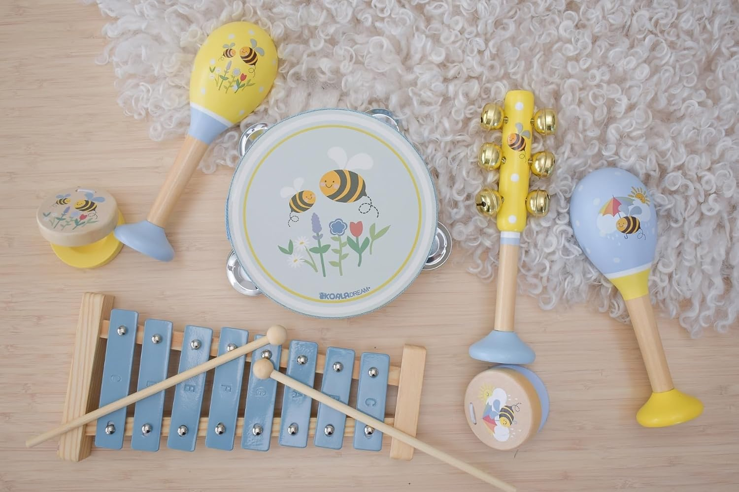 Koala Dream - Buzzy Days BEE 7PCS Musical Set-Musical Instrument for Babies/Toddlers image number 1