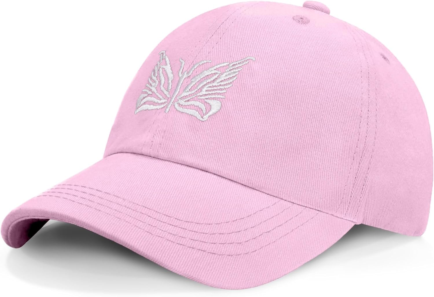 Hebenie Womens Baseball Cap - Butterfly Pattern Ladies Baseball Cap Adjustable Golf Running Hat Outdoor Sports Hat for Women image number 2