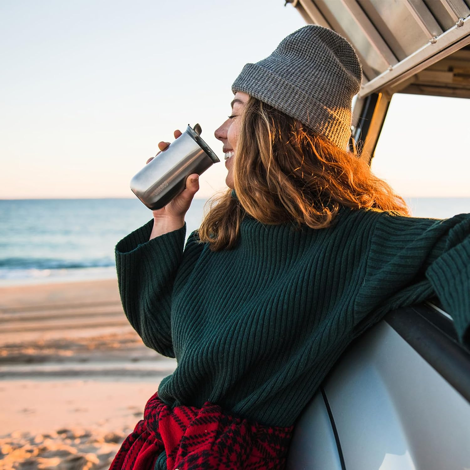 WACACO Cuppamoka Coffee Pot, Portable Drip Coffee Maker, Filter American Coffee Machine with 10 Cone Paper Filters, Manually Operated, Stainless Steel Coffee Brewer, 10 Fl Oz image number 1