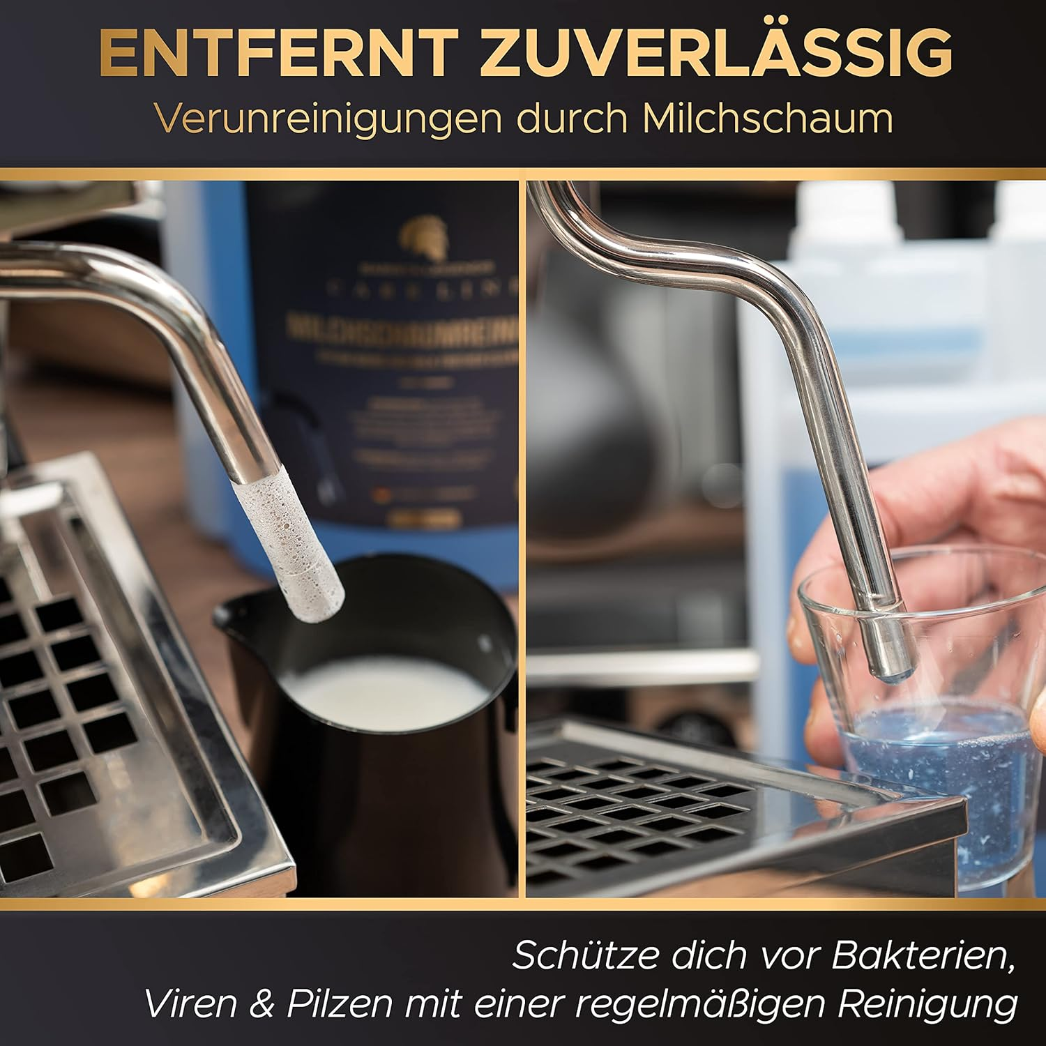 Barista Legends Care Line Milk System Cleaner the Original &ndash; 1000 Ml &ndash; Milk Foam Cleaner for Fully Automatic Coffee Machines and Portafilter Machine &ndash; Suitable for All Known Brands image number 2