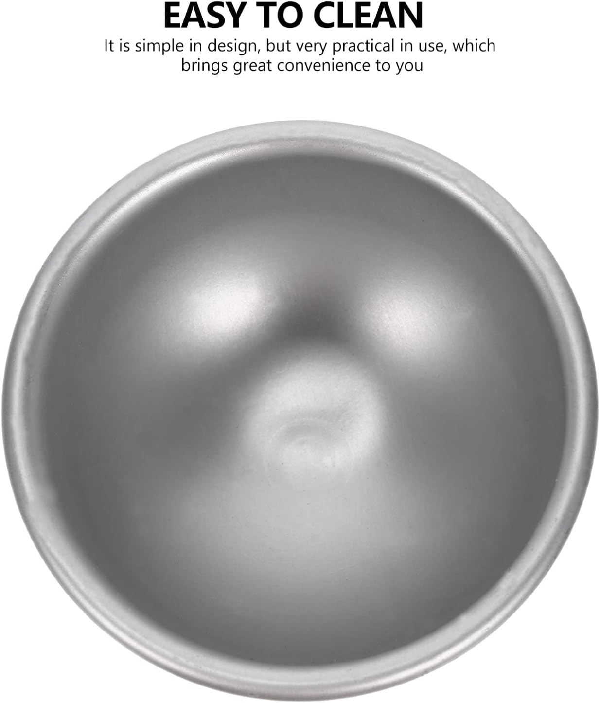 SEWACC 24Pcs Bath Salt Molds Semi-Sphere Aluminum Molding Handmade Bath Bomb Molds Easy to Clean for DIY Craft Projects image number 2