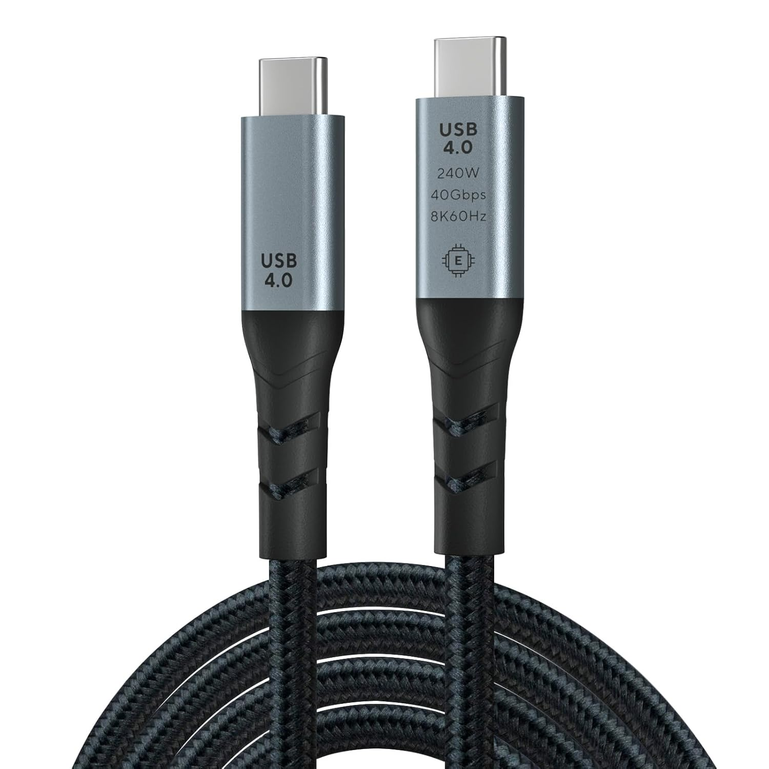 Azhizco USB 4 Cable for Thunderbolt 4 Cable 0.3M, 240W Fast Charging 40Gbps Data Sync, 8K/ 5K 60Hz Display Cable, Short USB C Cable Thunderbolt Cable for SSD Docking Hub Macbook Ipad Iphone 17 Pro Max