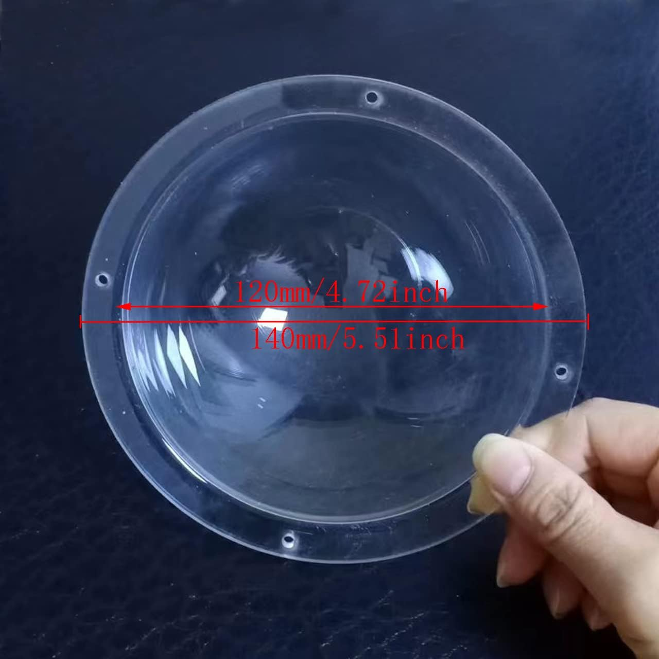 LOTOWELZON 4.72Inch/120Mm Acrylic Indoor/Outdoor CCTV Replacement Clear Camera Dome Cover Security Camera Housing Surveillance Camera Cover Pet Dog Fence Window image number 2