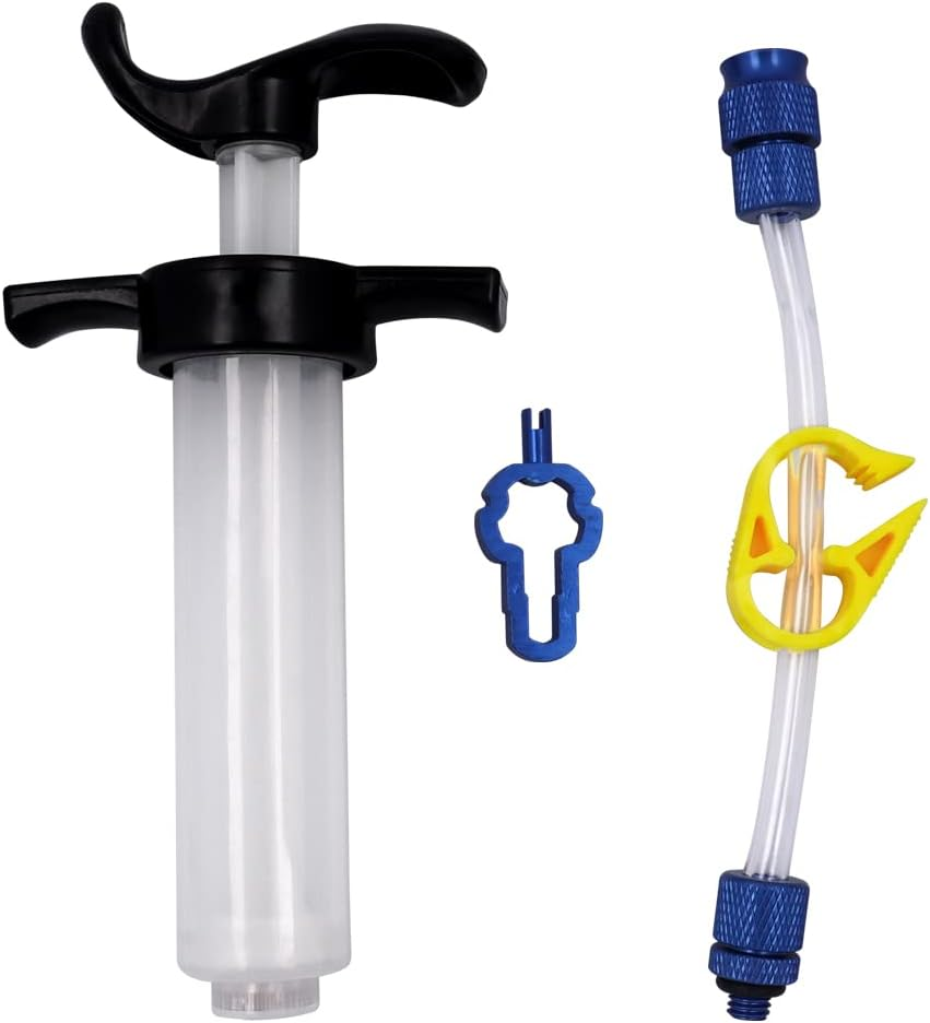 Bicycle Syringe Kit, Bicycle Tubeless Tire Liquid Injection Tool Set Bike Tire Tubeless Sealant Injector Syringe Rubber Hose Kit Mountain Bike MTB Bicycle Cycling Repairing Tools image number 5