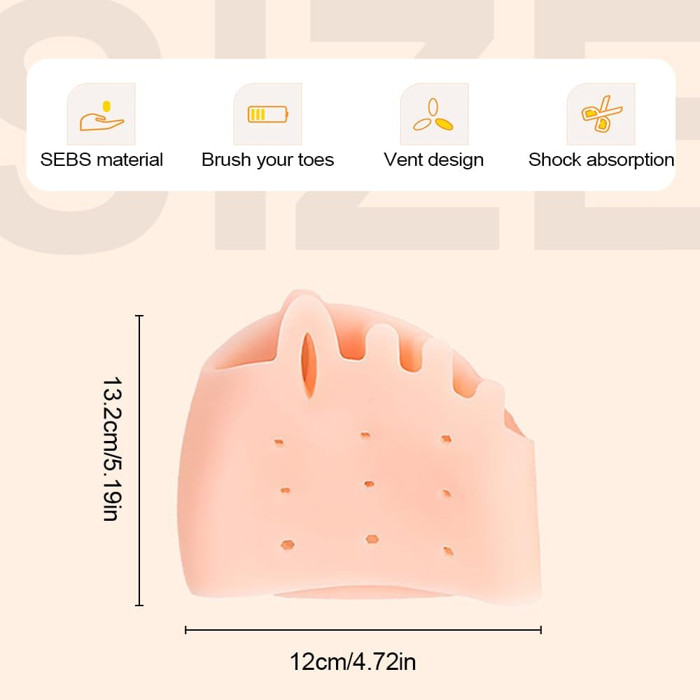 Hyggear Silicone Toe Separator, Hygger Toe Separators for Men Women, Hygear Toe Separators for Preventing Rubbing and Relieve Pressure, 4 Pairs Hygger Toe Separators for Bunion, Breathable and Soft image number 3