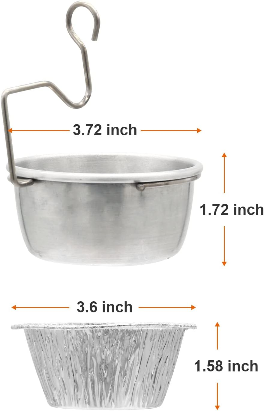 Grease Cup with Clip for Char-Broil/Kenmore Outdoor Grills and Other Similar Grills, Grease Catcher Cup for Masterbuilt 30-Inch Propane Smoker, Come with Aluminum Drip Cups(10 Pack) image number 1