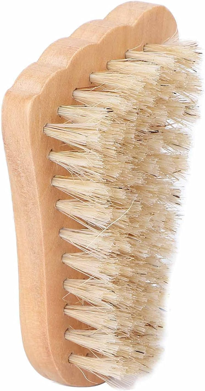 Nail Brush Wooden Nail Scrubber Exfoliating Home Travel Nail Salon image number 2