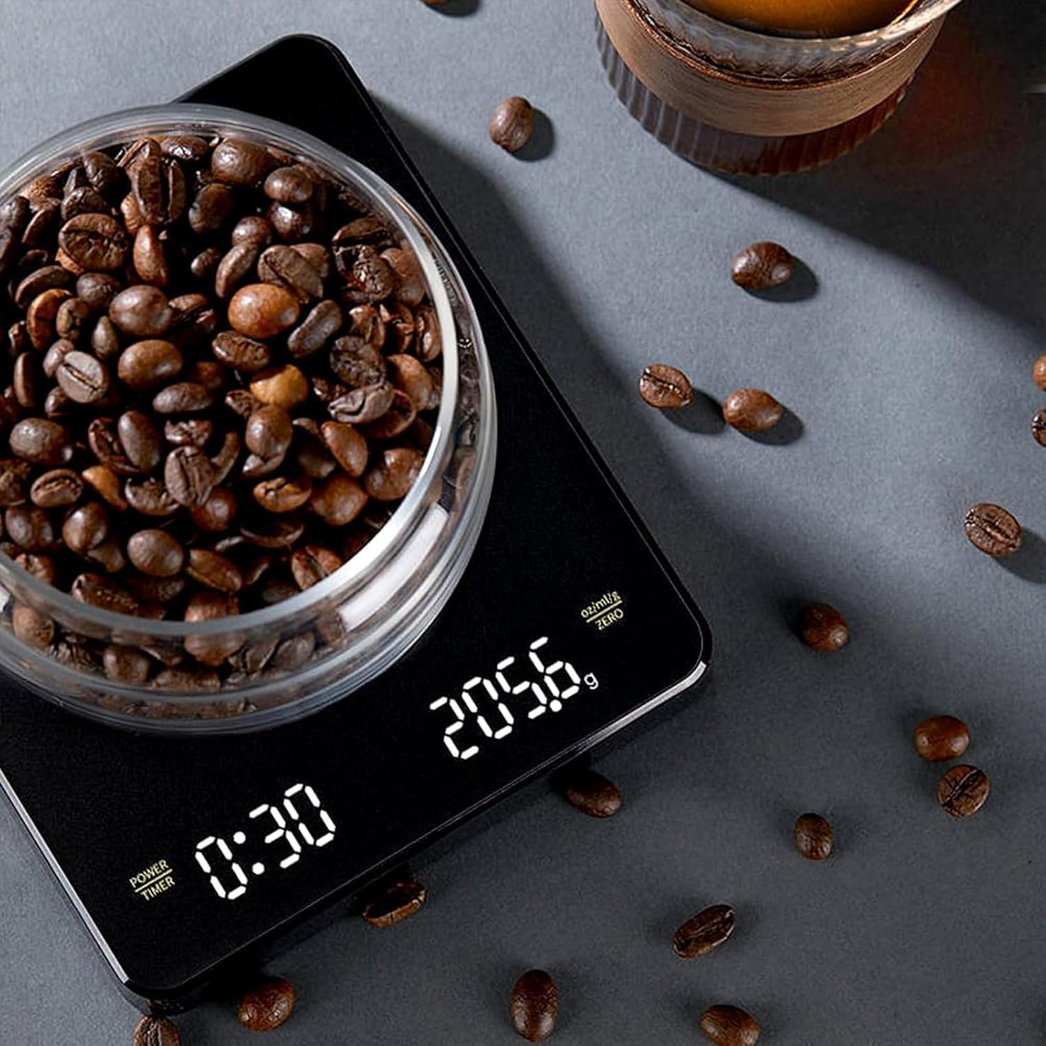 Espresso Scale with Timer, 5Kg/0.1G Electronic Coffee Scale, High Precision, with Waterproof Insulation Pad, Suitable for Hand-Drip Coffee, Espresso, and Kitchen Weighing image number 5