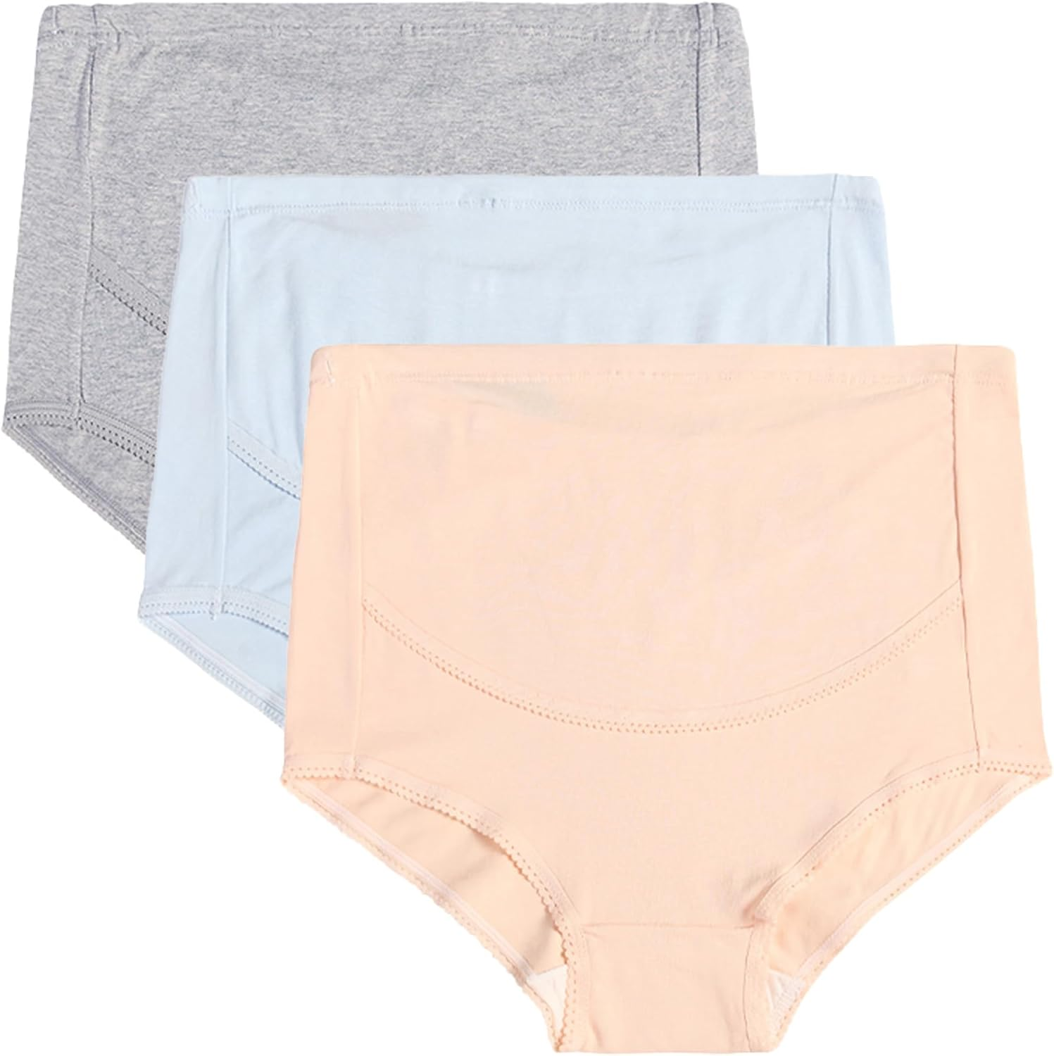 Dress Cici Maternity Underwear High Waist Cotton Briefs for Pregnant Women, 3 Pack
