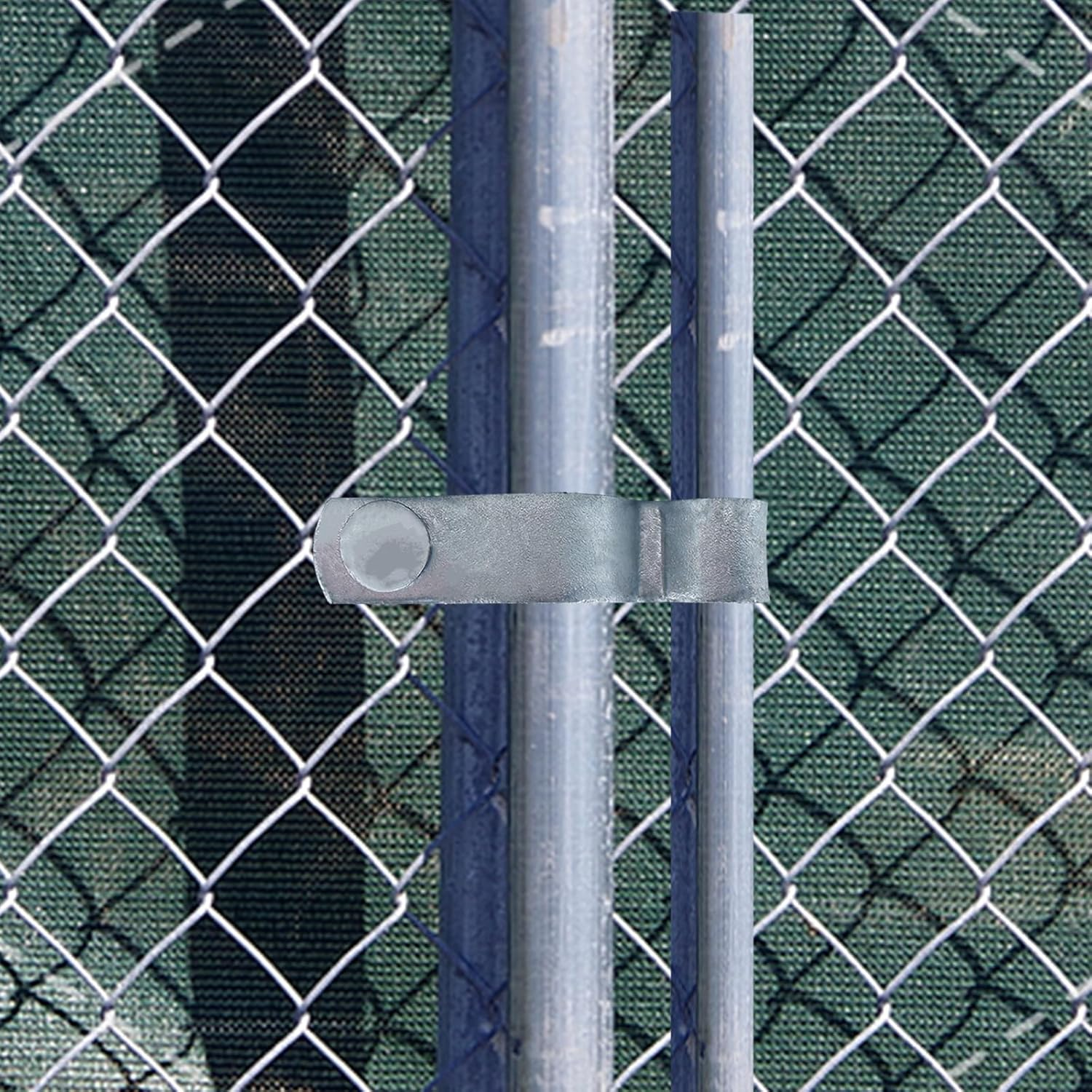6Set Chain Link Fence Frame Gate Post Hinge, 1-5/8&rsquo;&rsquo;Chain Link Gate, Chains Links Fence Parts, Galvanized Gate Hardware, Chains Links Fences Tools (1-5/8 Inch) image number 1