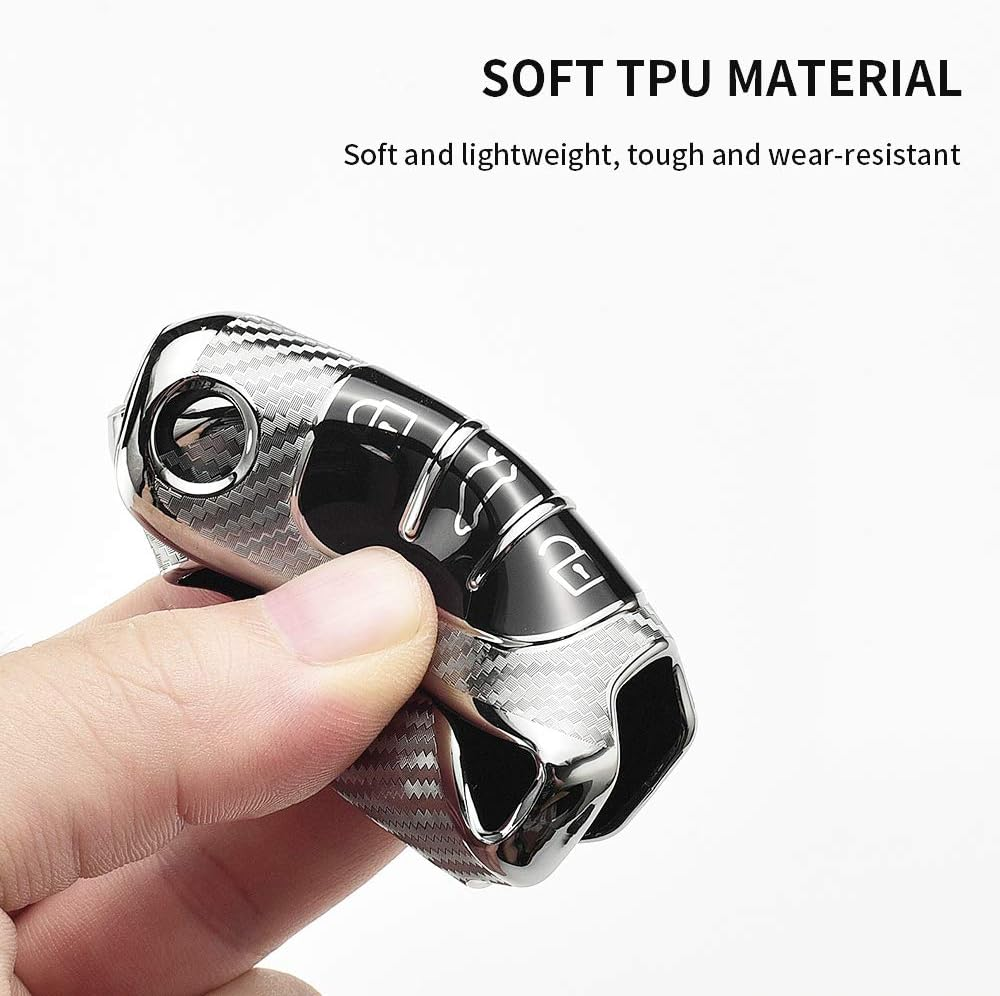 Ontto TPU Silicone Car Key Fob Cover Keyring for Kia Ceed Sportage Sorento Rio Hyundai I10 I20 I30 IX35 Veloster Accessories Flip Folding Key Case Remote Key Shell Key Holder Protector Red image number 3