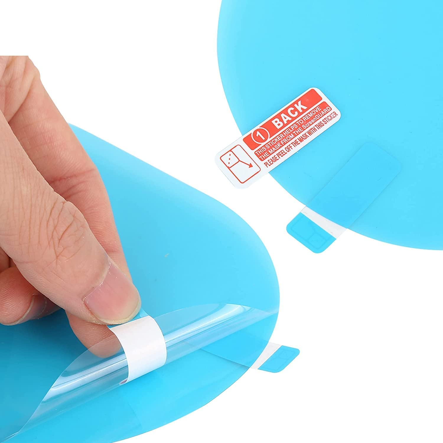 2PCS Car Rearview Mirror Film, Rainproof Anti-Glare Anti-Fog HD Clear Safe Driving Sticker for SUV Trucks Mirror and Side Windows (100X150Mm) image number 5