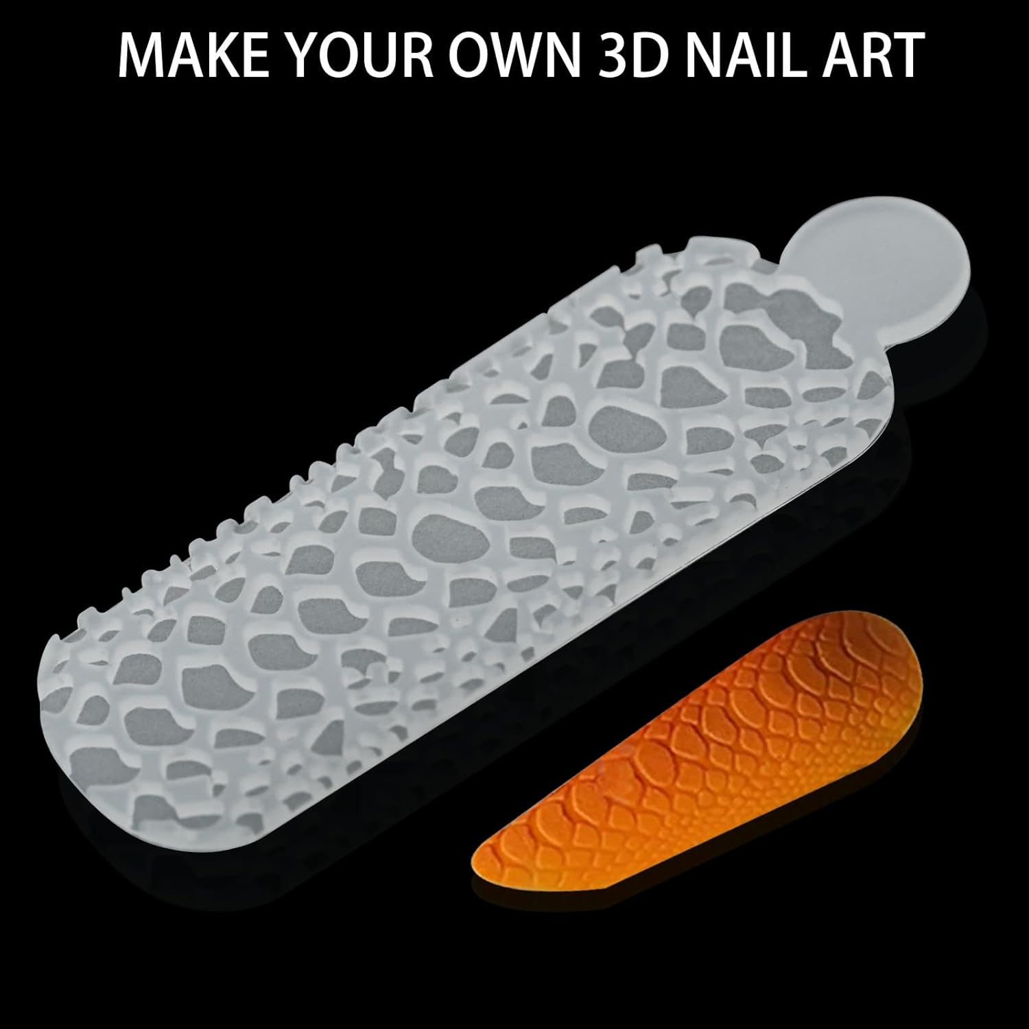 C12Rtive 60 Pieces 3D Silicone Double Nail Shapes Sticker Set, Silicone French Manicure Stickers for Polygel Nail Shapes, Gel Extension Quick Build Double Nail Shapes image number 2