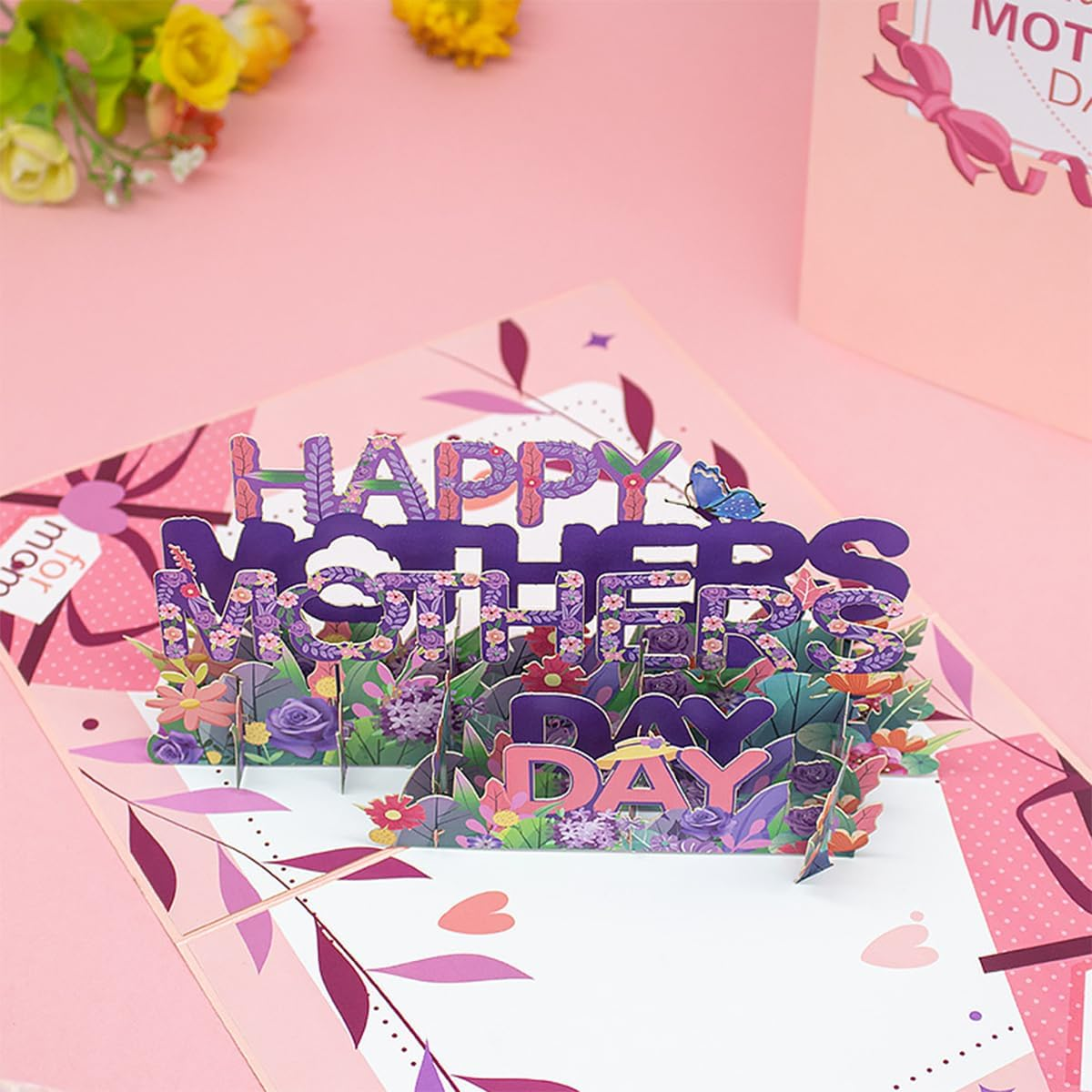 Mother'S Day Pop up Card, 3D Pop up Greeting Cards,Mother'S Day Card with Envelopes and Blank Note image number 1