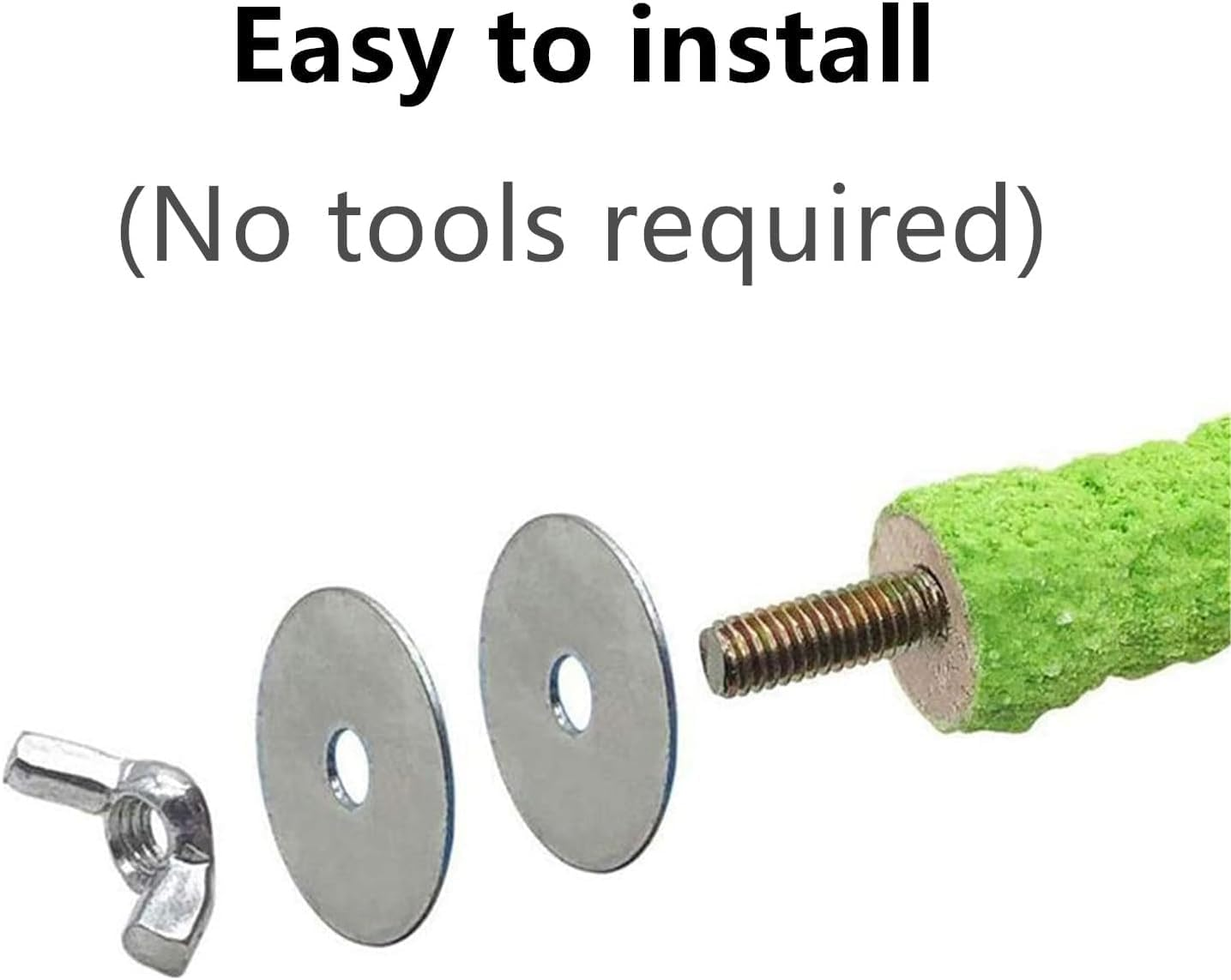 Ksngtixe 1PC Bird Perch Stand for Small Birds - Natural Wood Cage Perch for Budgies, Parakeets, Lovebirds & Conures, Training Exercise & Paw Grinding Chew Toy image number 3