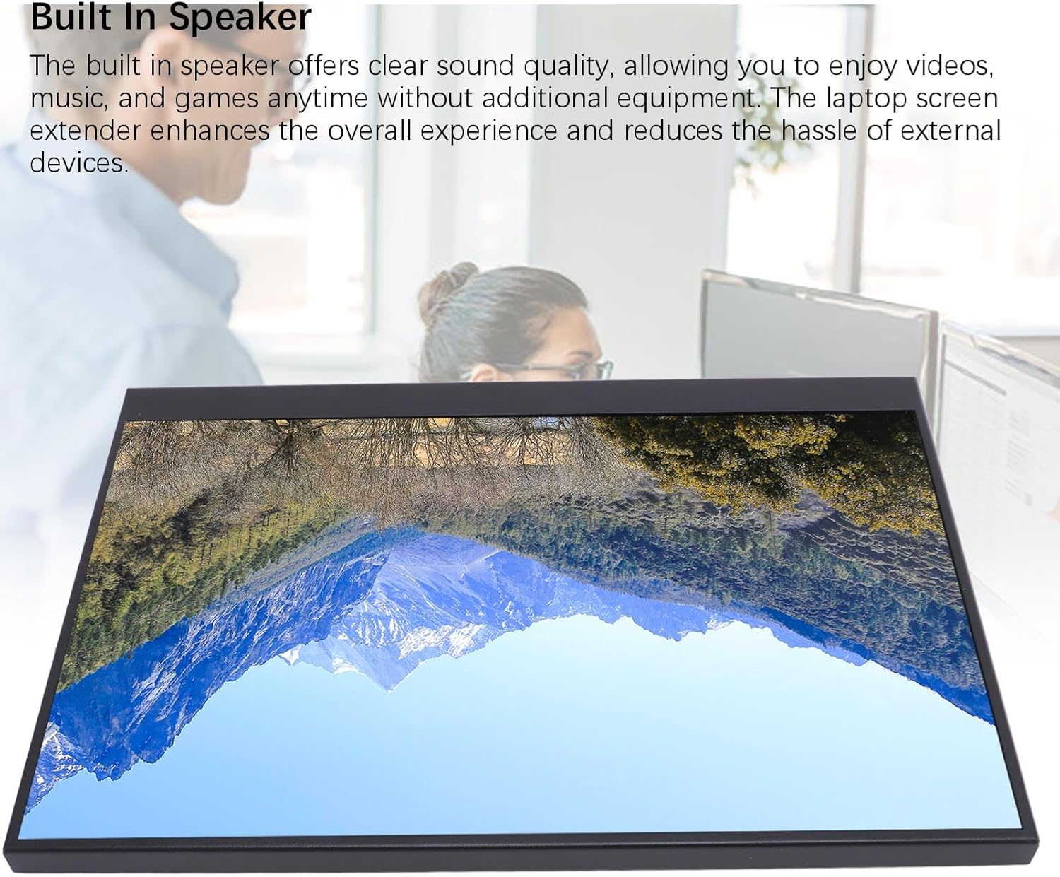 Portable Monitor 12 Inch FHD 1920X1200 Display with USB C & HDMI Ports, 185PPI IPS Screen Portable Second Monitor for Winds, OS X, Android, Switch image number 6