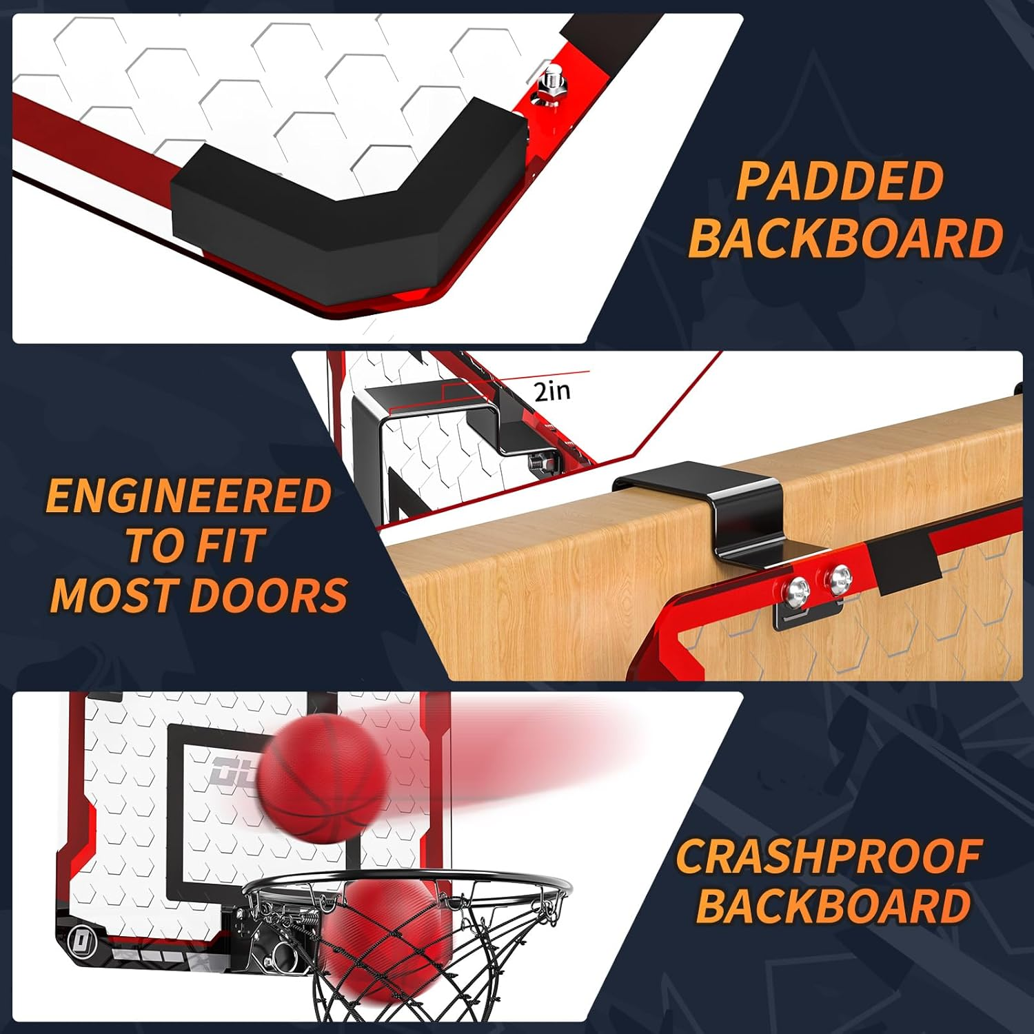 Basketball Hoop for Kids 3 4 5 6 7 8 Year Old Boys - Ball Toys Game with 4 Balls, Indoor Outdoor Sports Games for Kids Aged 3-12, Teens Gift image number 1